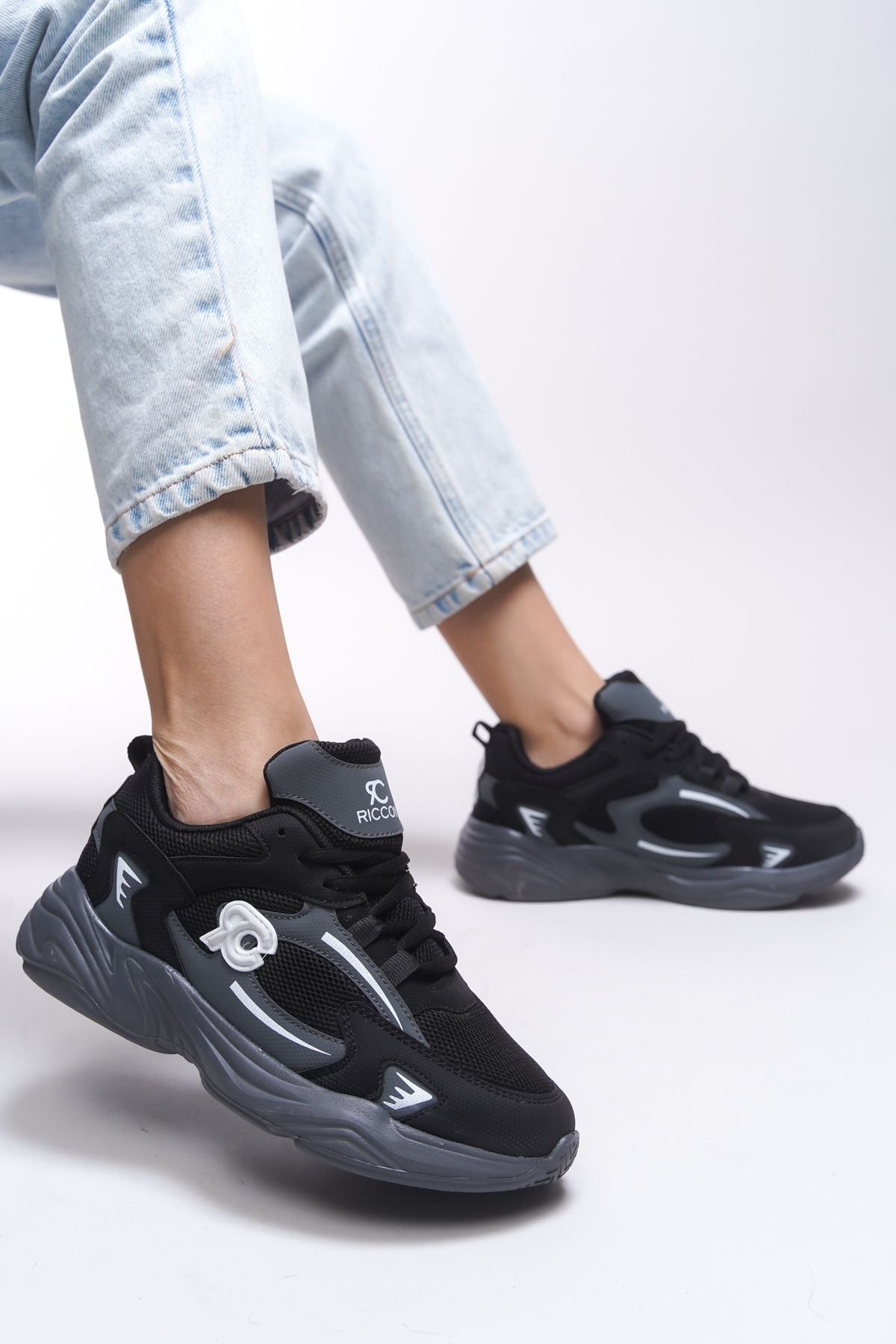 Niknaith Unisex Sneaker 0012725 Black Smoke