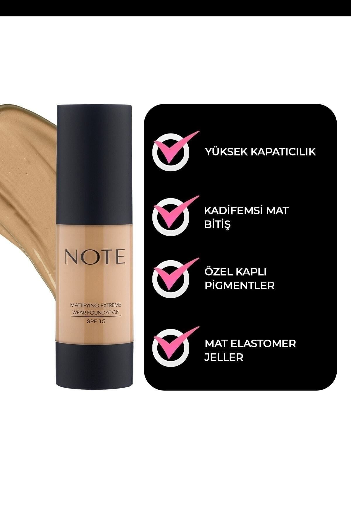 Mattifying Extreme Wear SPF 15 Intensive Concealer Matte End Foundation - 111 Warm Beige