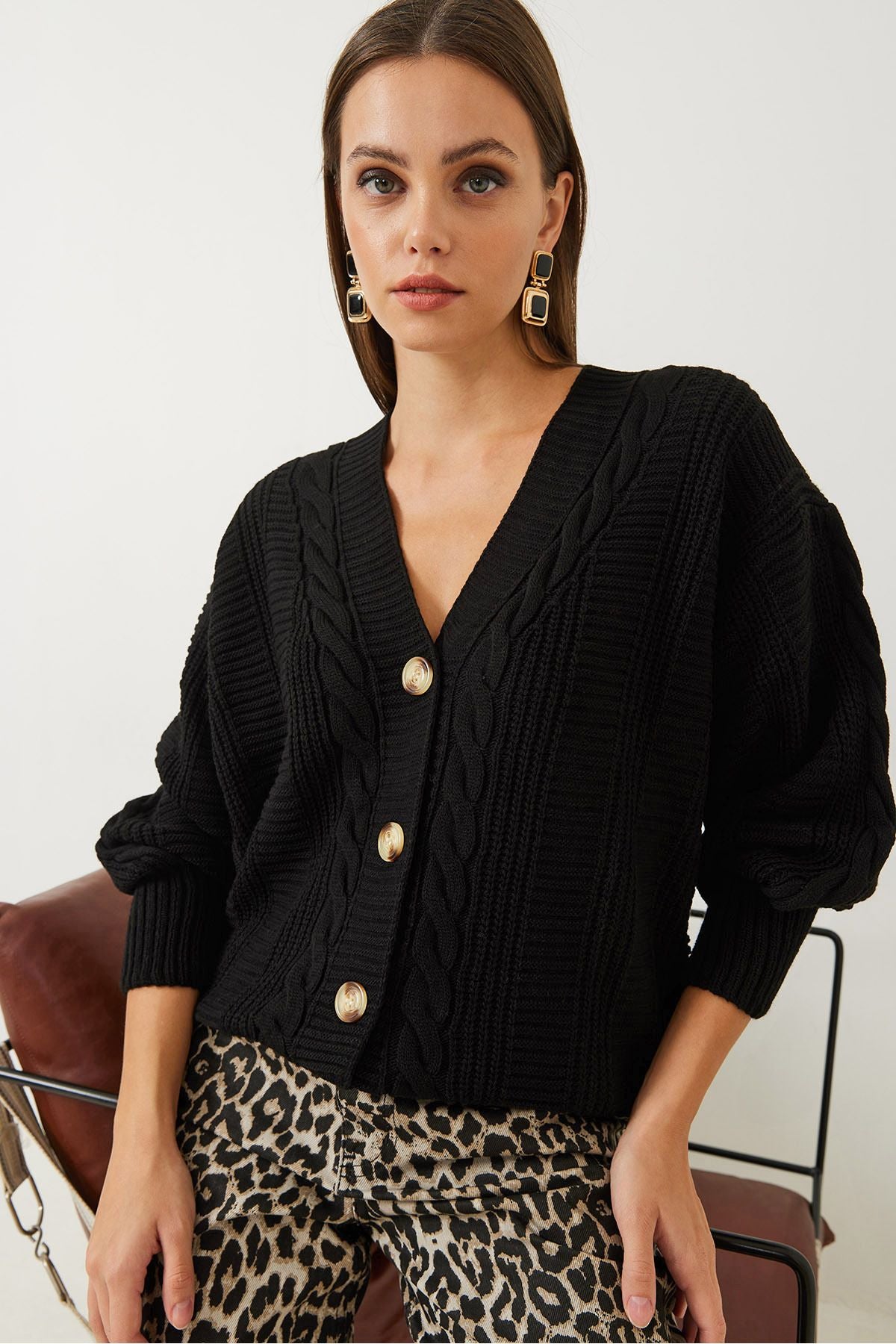 WOMEN'S BRAIN knitwear cardigan