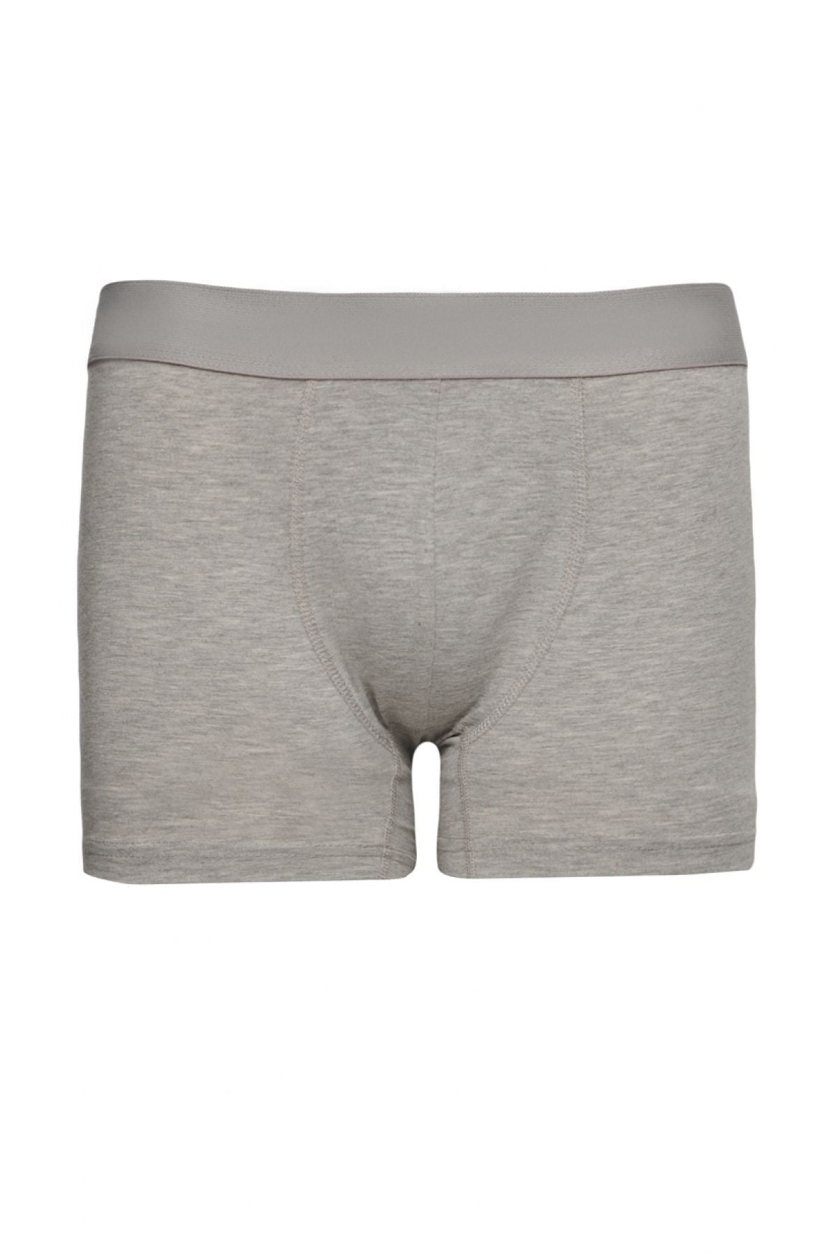 Men's Gray-Lacivert 3-Cotton Flexible Boxer Package