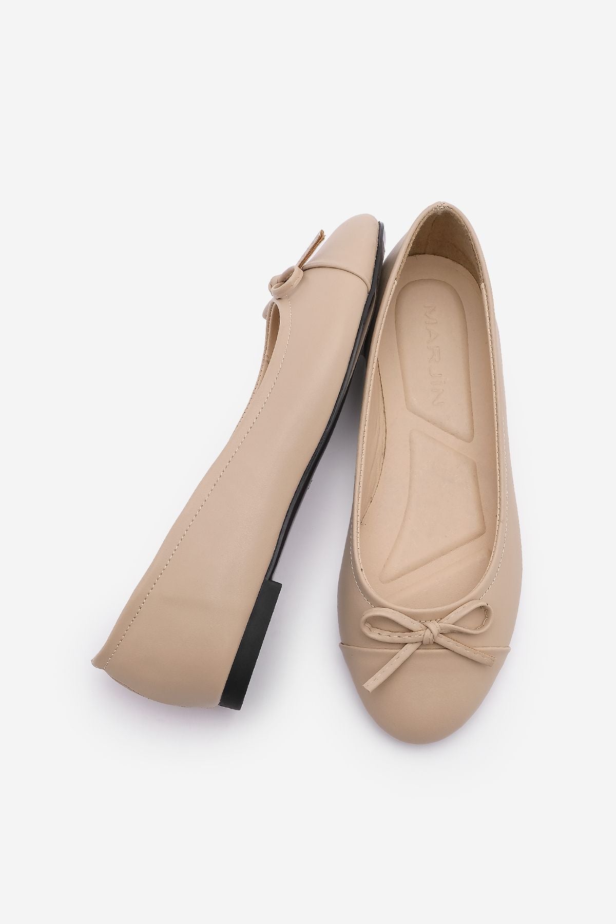 Women's Bow Detail Daily Babet Barlin Beige