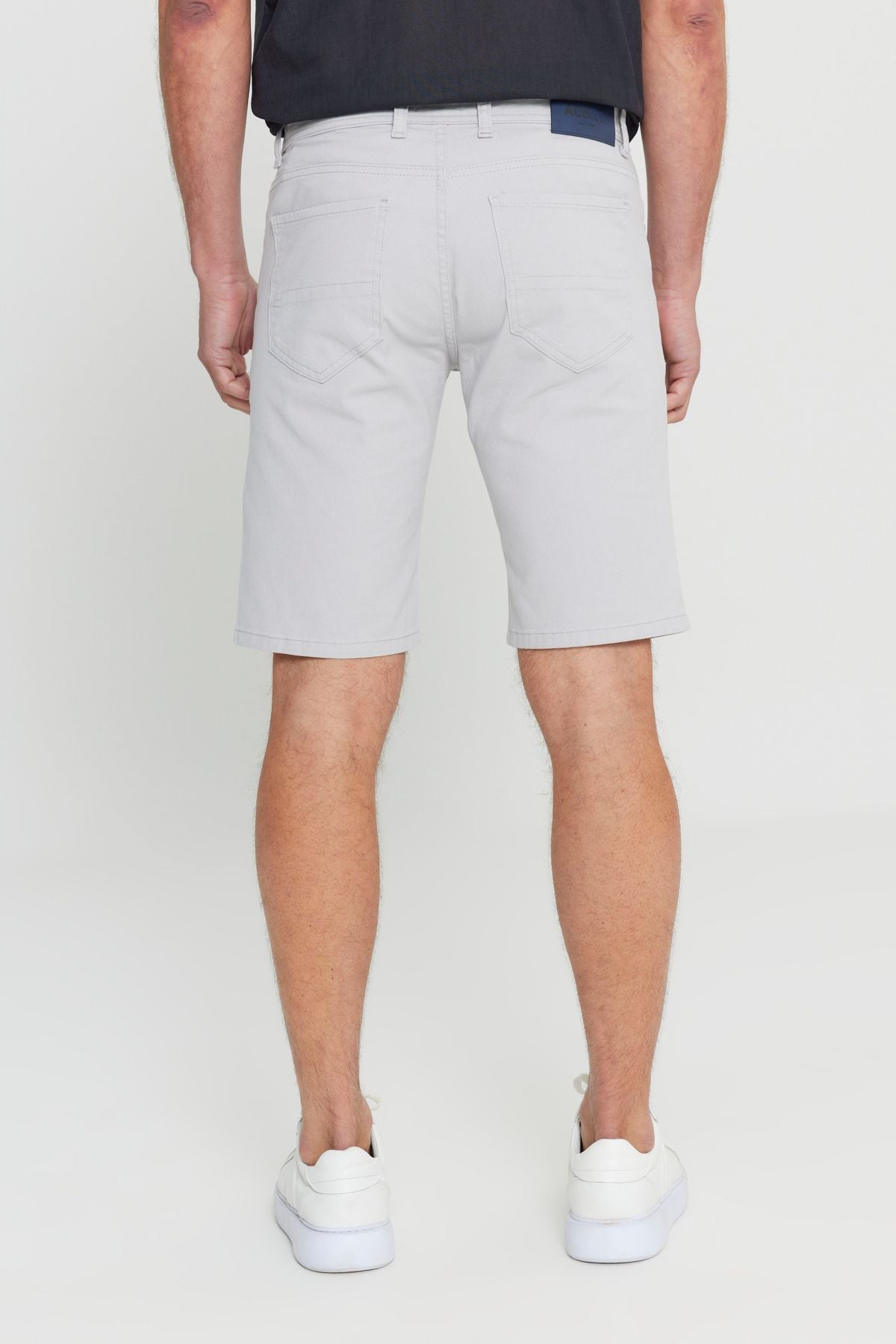 Men's Stone Slim Fit Narrow Cut Amelery 100 %Cotton Casual Chino Shorts