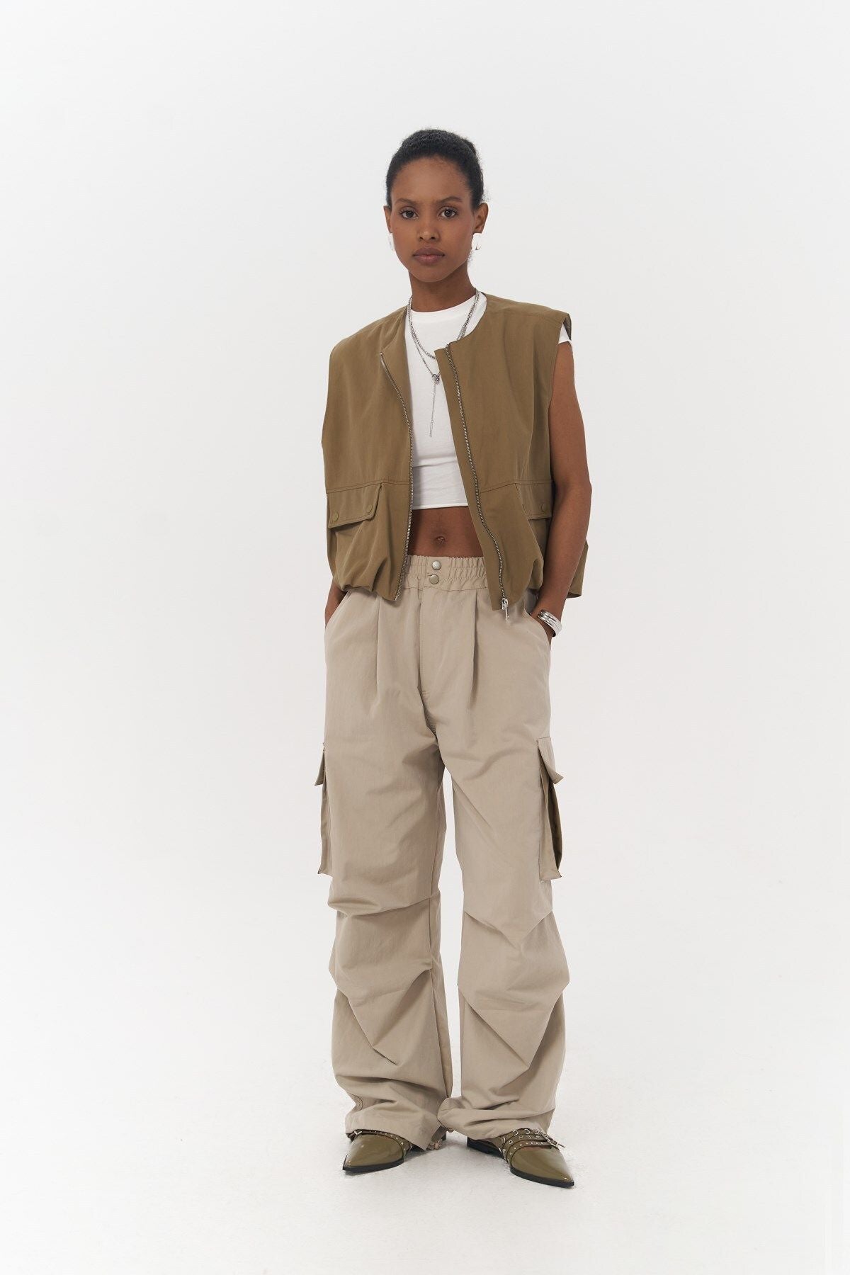 Cappi beige cargo pants