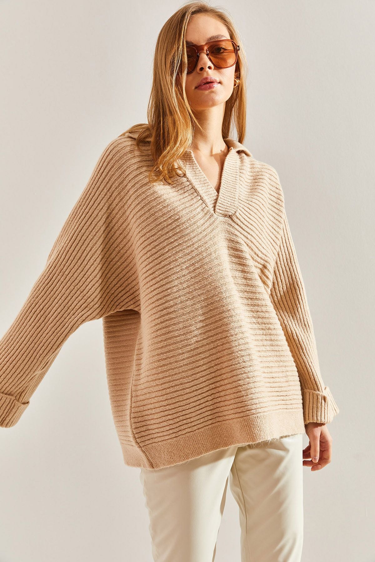 WOMEN'S SELF -FOLLOWED Eggy Knitwear Sweater