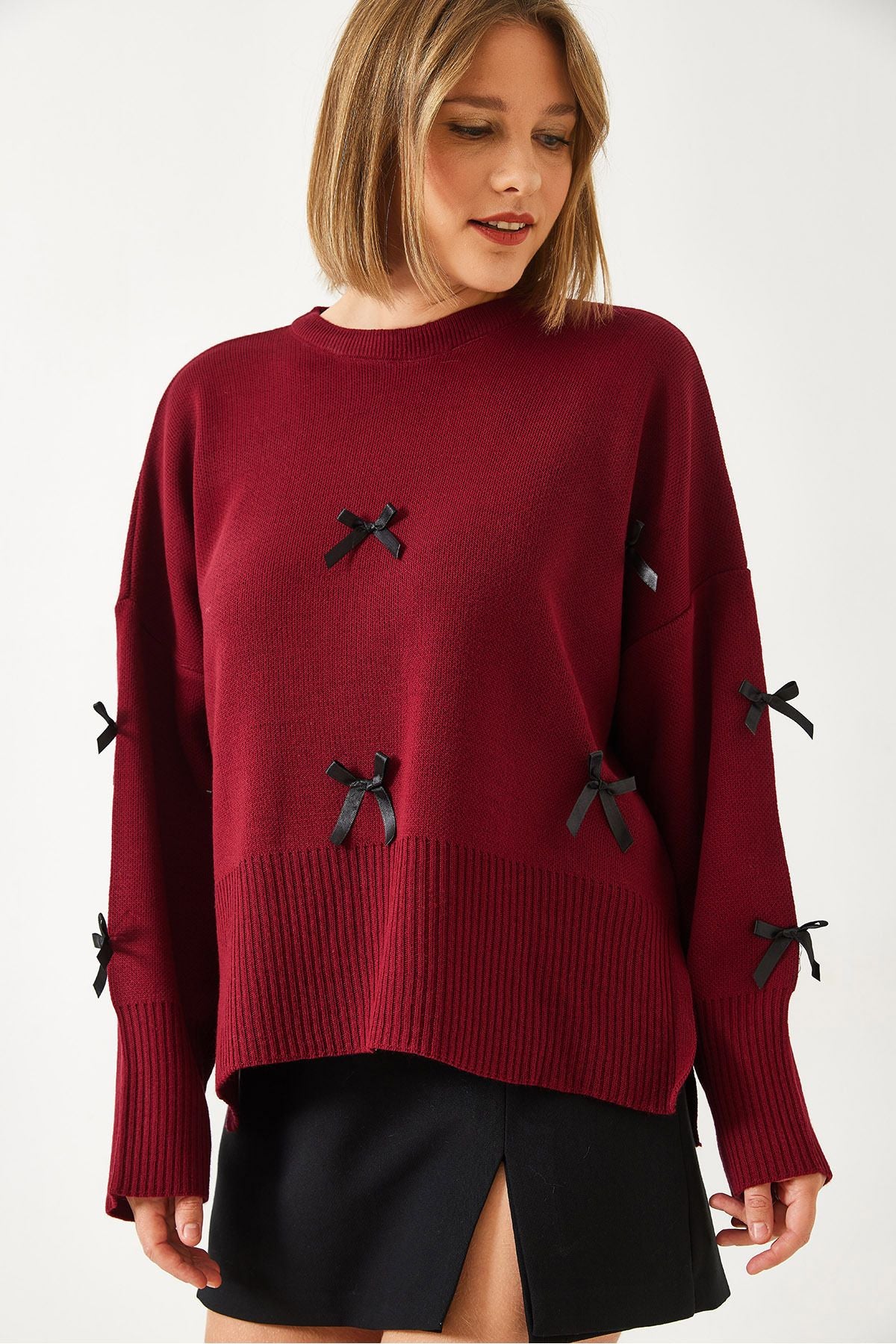 Women's Bow Detail Knitwear Sweater 60261085
