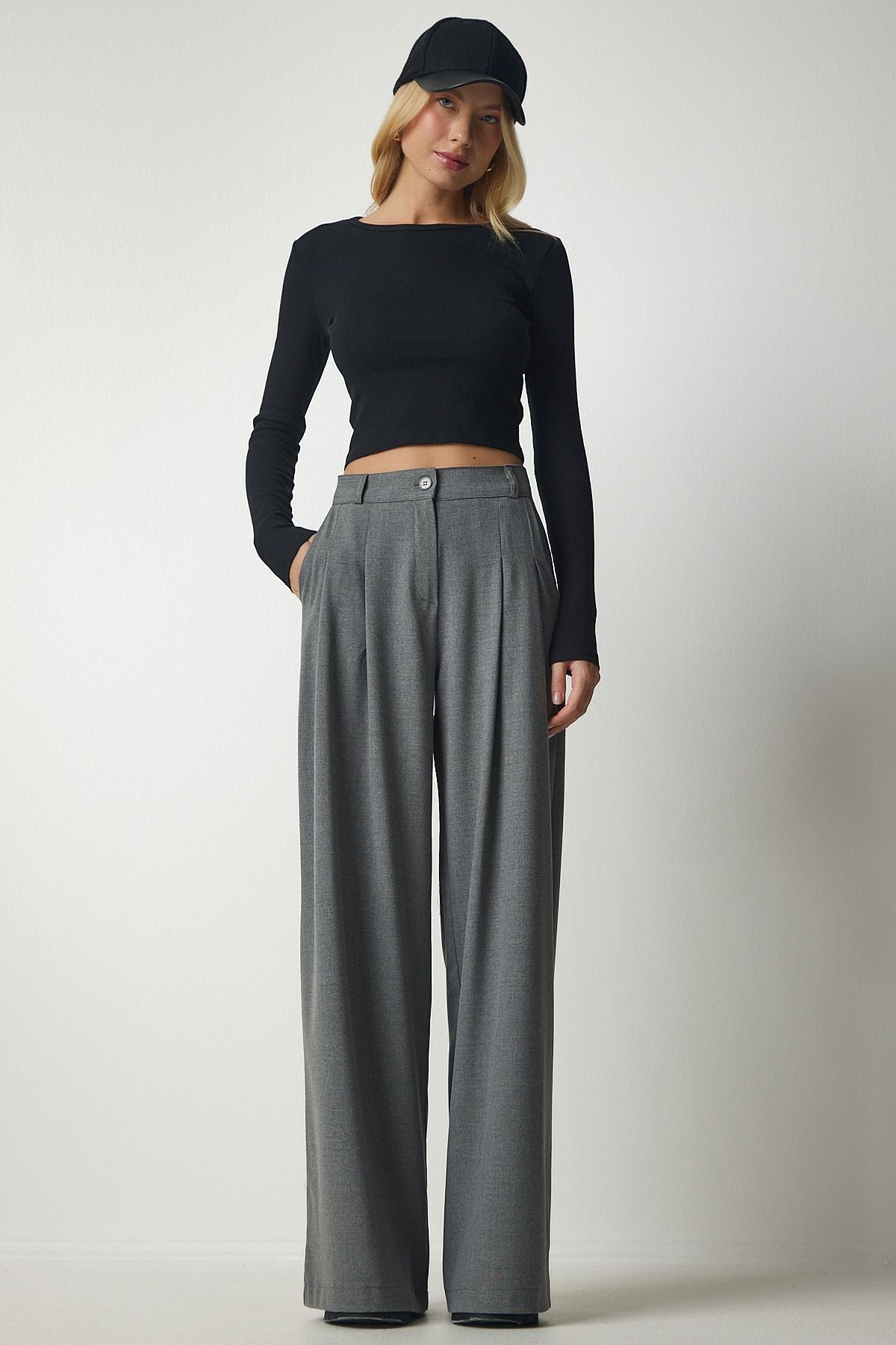 Women with Gray Parts Plenty of Paça Trousers FN03108