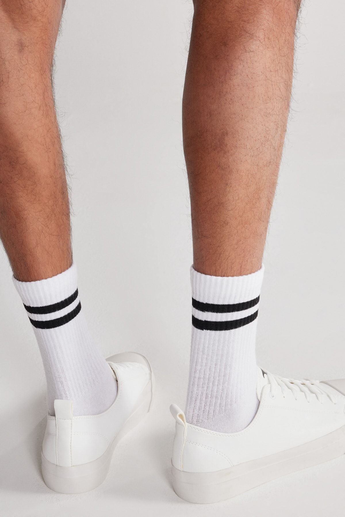 Flexible Flexible Base Pattern Free Sneaker Shoes with Men's White Lace
