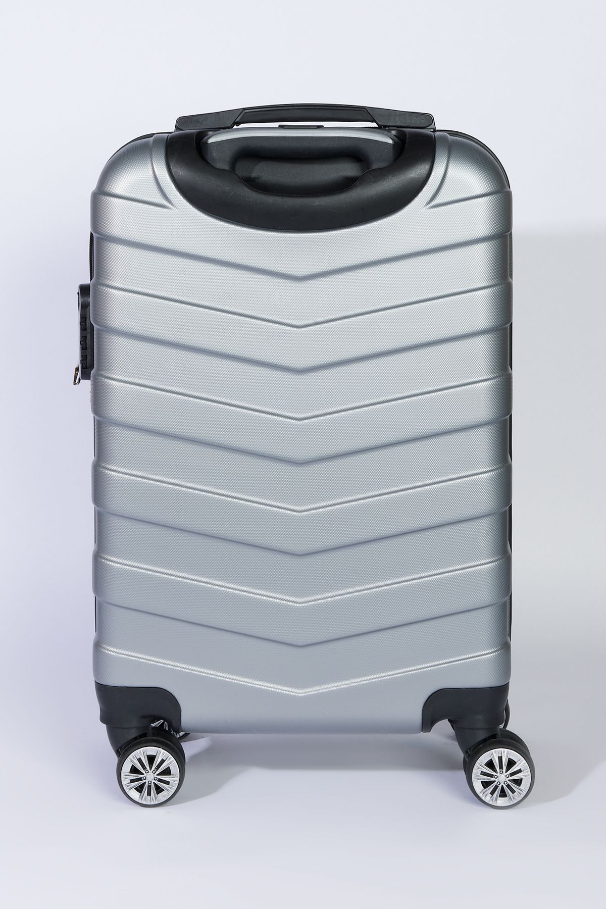 Silver gray cabin (small) size suitcase