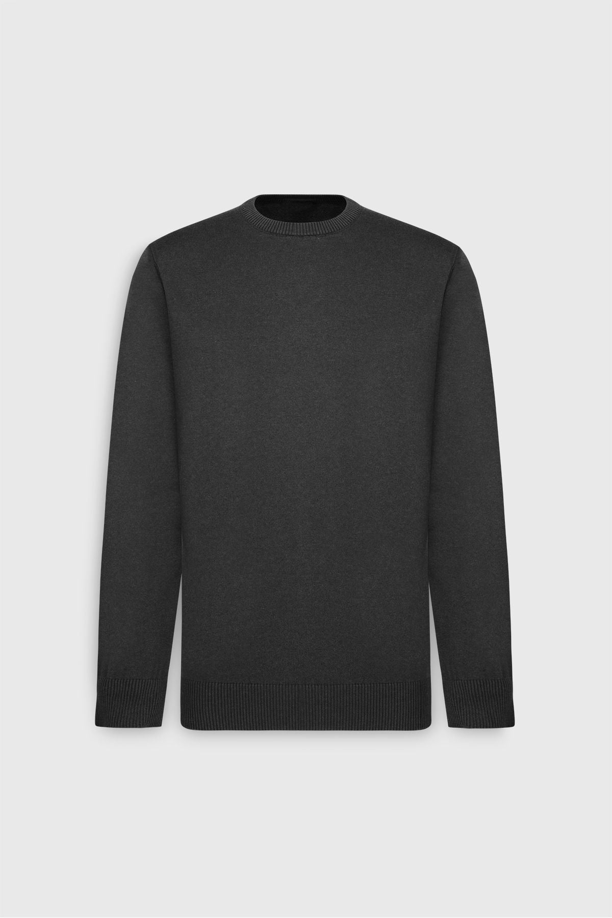 Men's anthracit-melanj cotton standard fit Normal Cut Normal Cycling Cyclos Knitwear Sweater