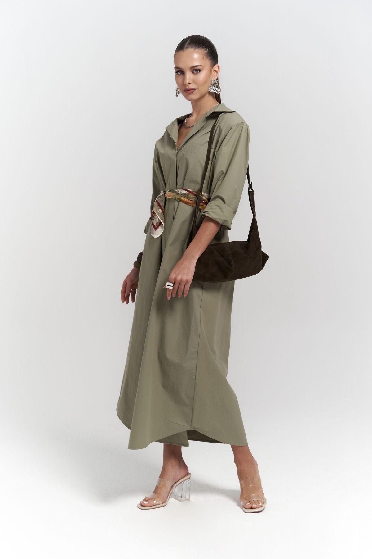 BELSAY TREENCOTOTO KHAKI DRESS
