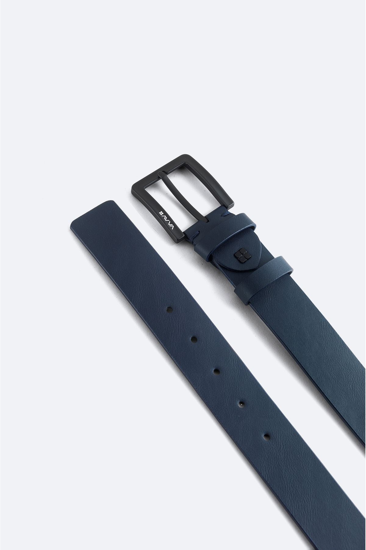 Men's navy blue flat belt A41y9301