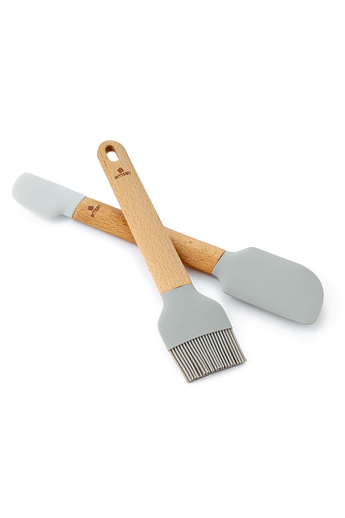 Soft silicone brush spatula set