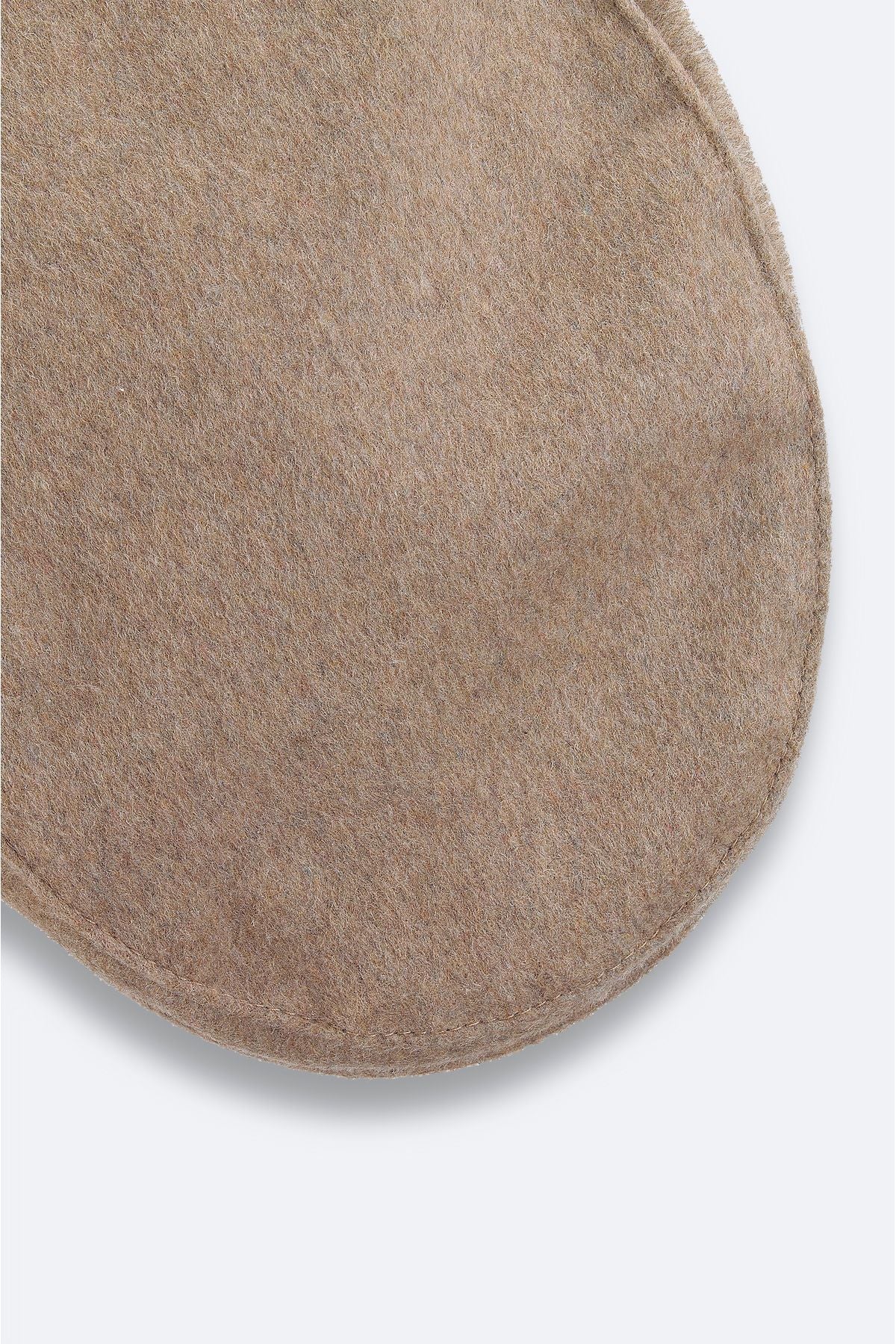 Men's mink woolen helmet hat a32y9200