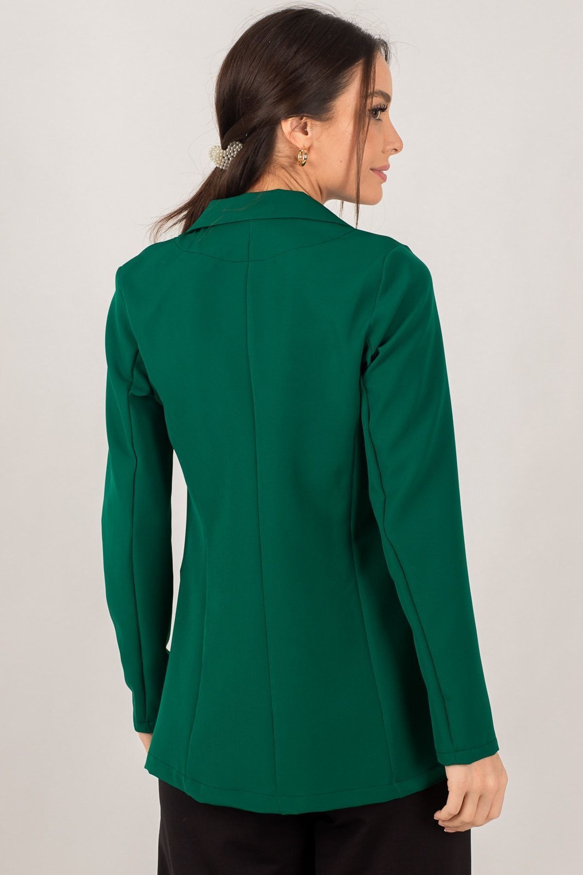 Female emerald single button jacket ARM-20K001020