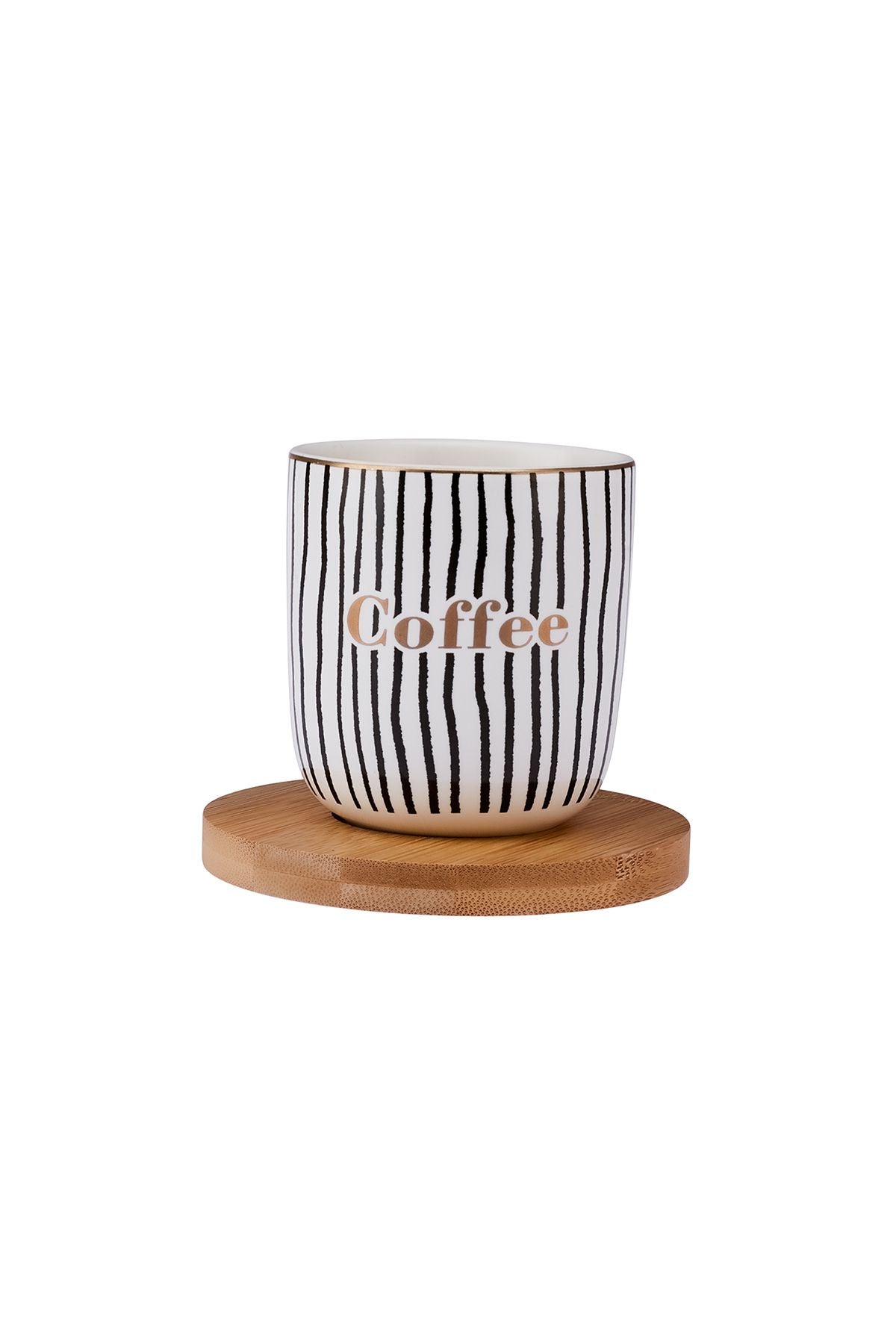 Tinycoffe 2 Piece New Bone Cup Set 200 ml Black