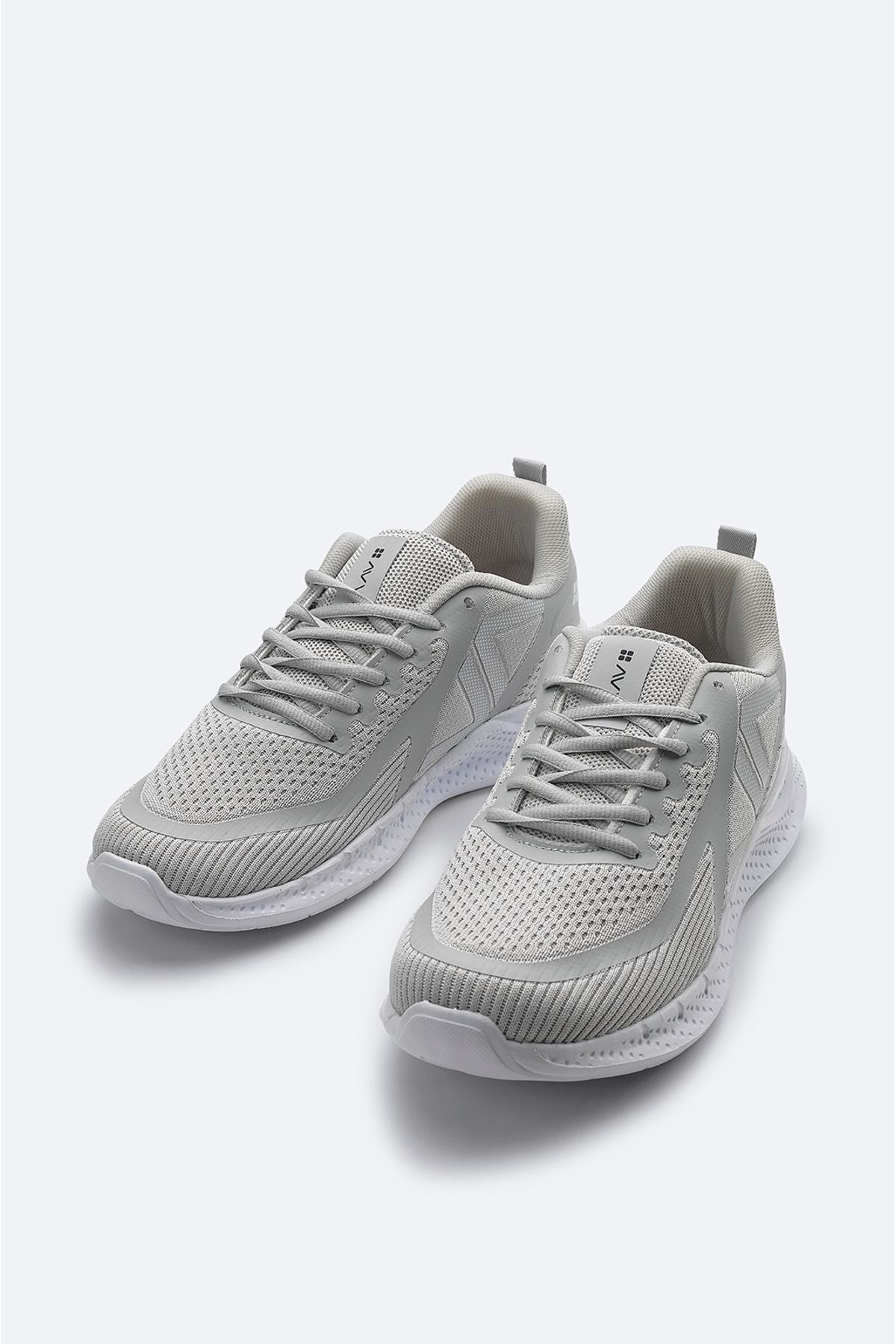 Men's gray printed flexible floor sneaker shoes A31y8003