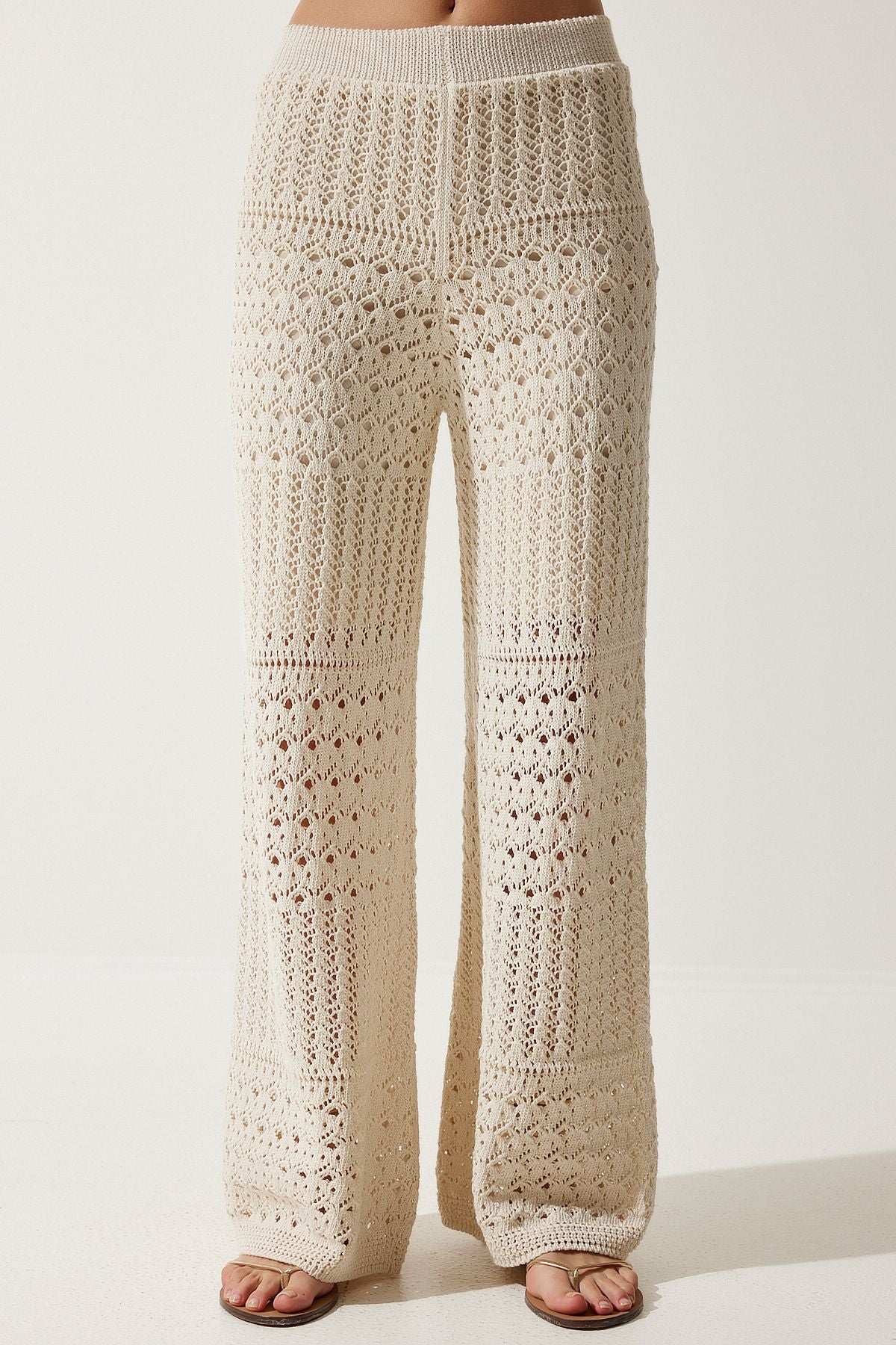 Women's Cream Offer Triko Pants YU00016