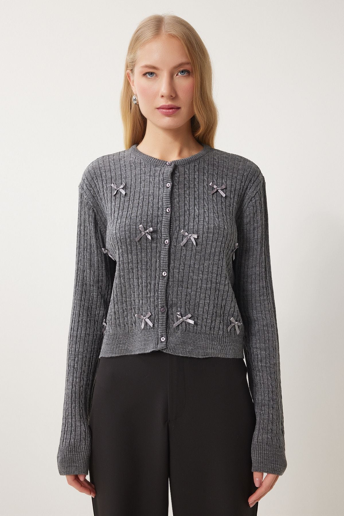 WOMEN'S ARRACRITE BLOYED knitted knitwear cardigan PF00102