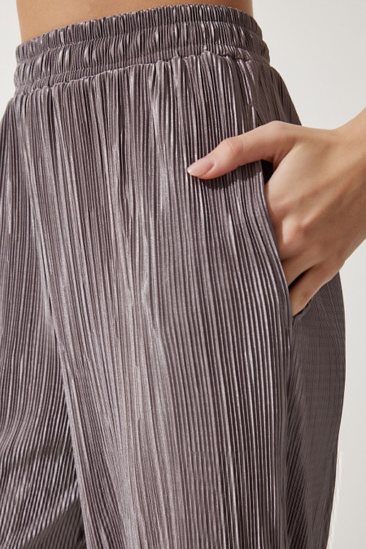 Female mink pilisle comfortable blouse trousers set MC00283