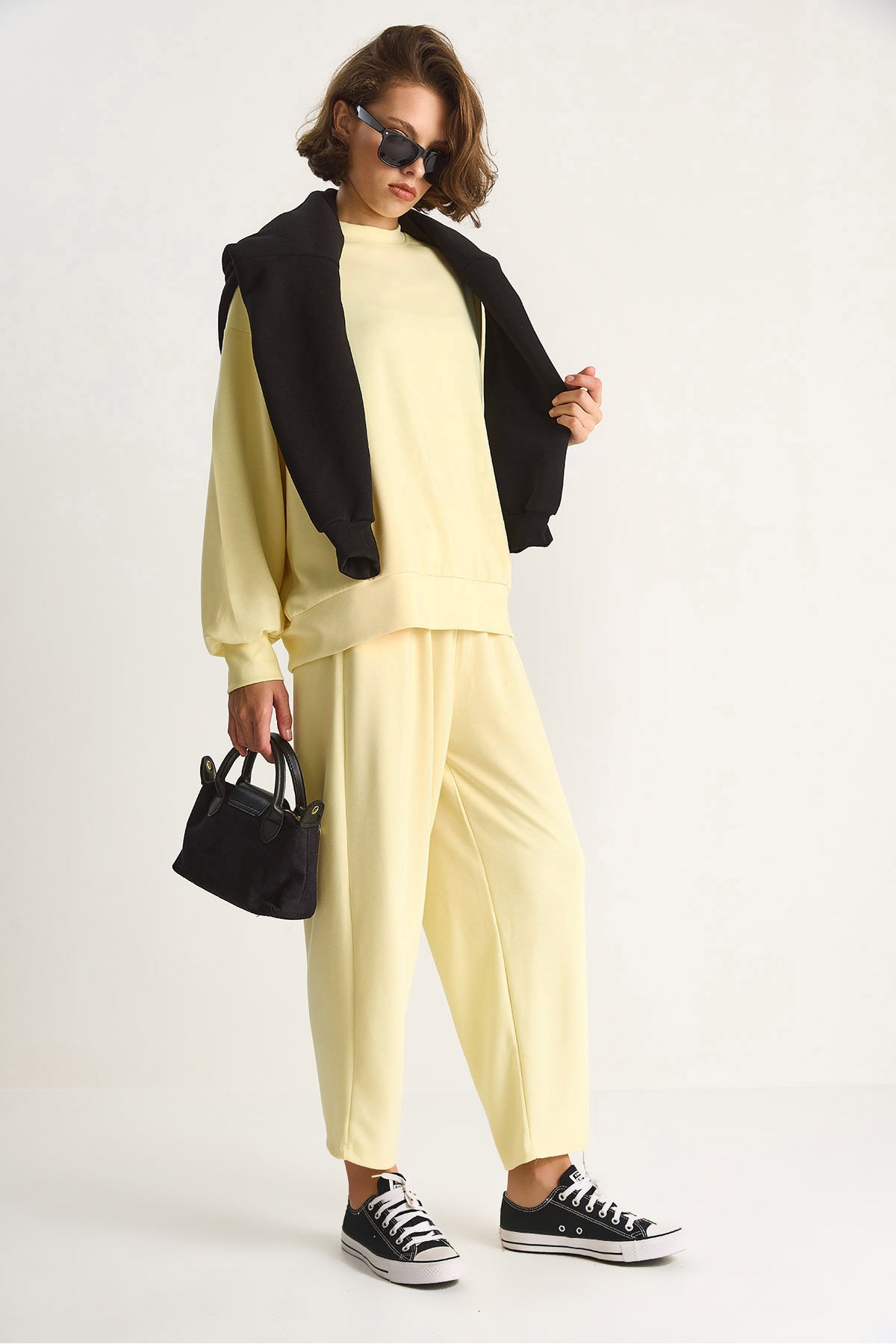 Women's Crew Neck Oversize Bottom-Top Suit 60284065