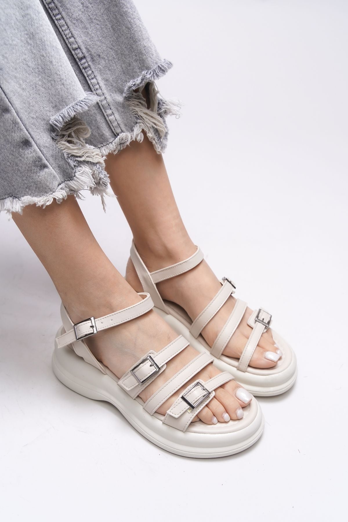Oselnath woman sandals 00121025 beige