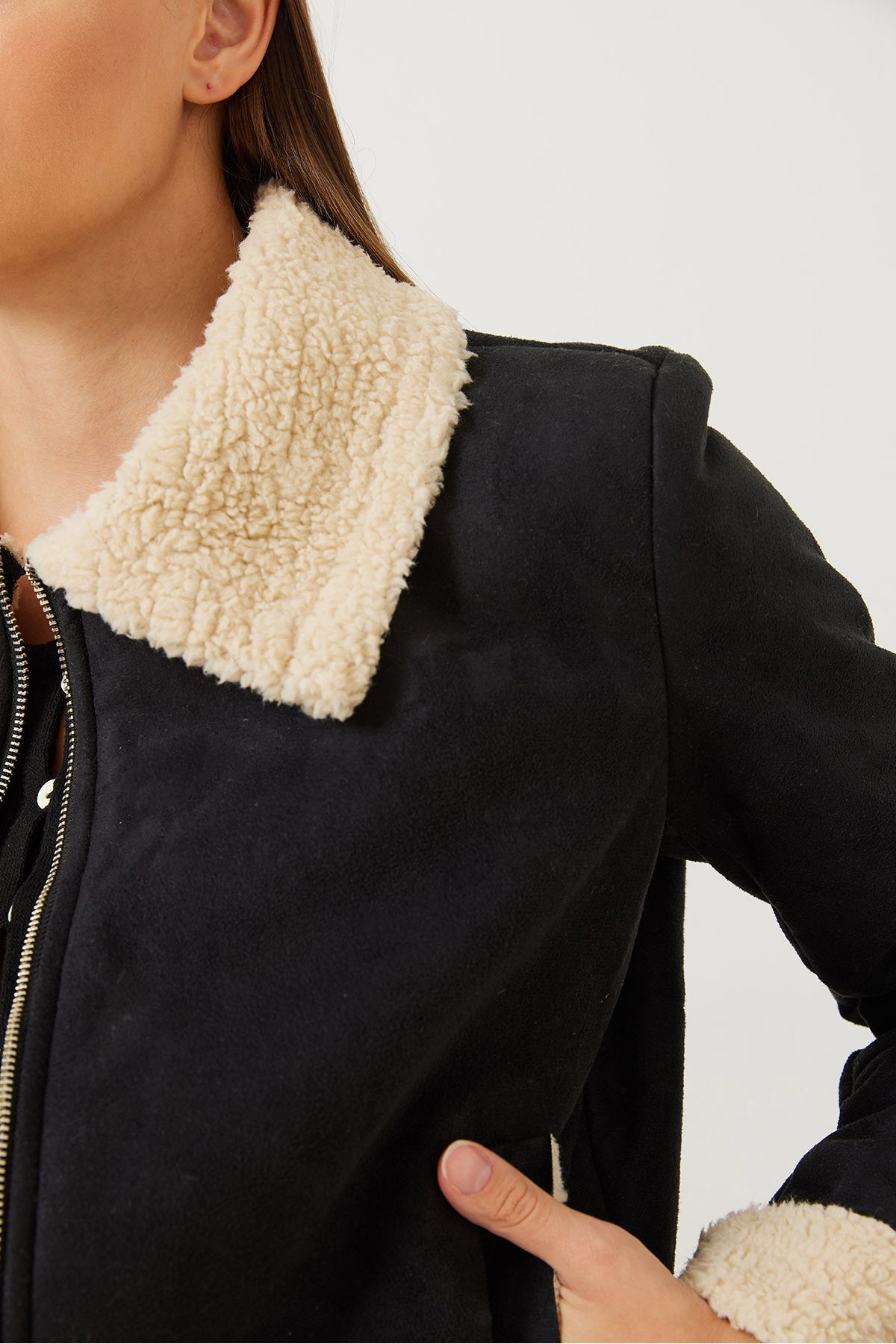 Women's Suede Plush Coat 60041023