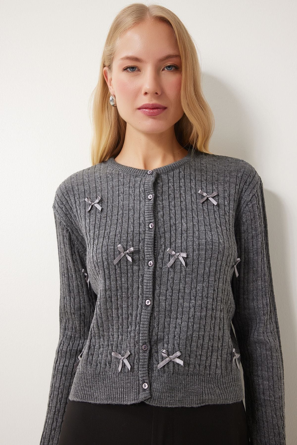 WOMEN'S ARRACRITE BLOYED knitted knitwear cardigan PF00102