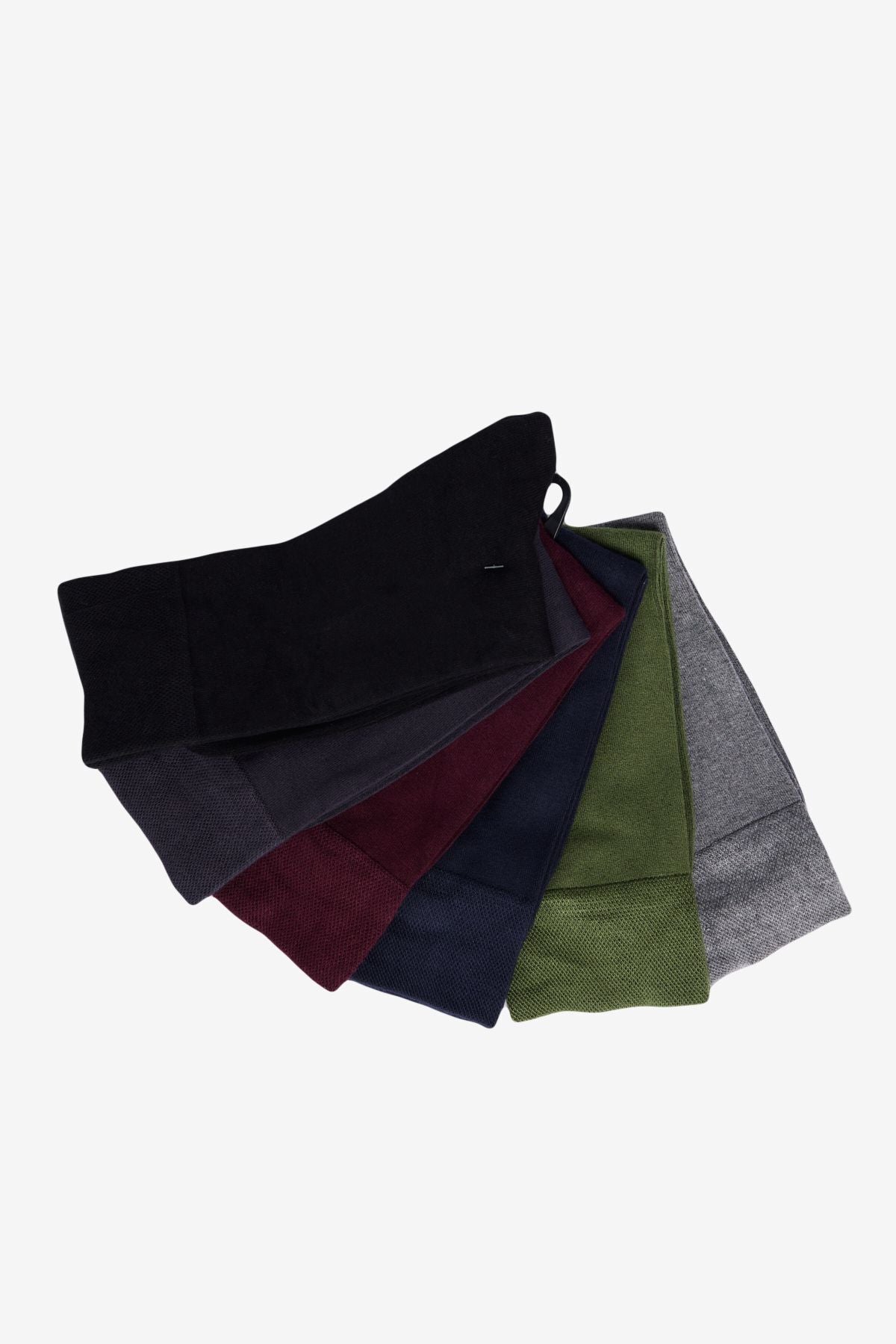 Men Mixed 6 -Pack Viscose Flexible Flat Socket Socks