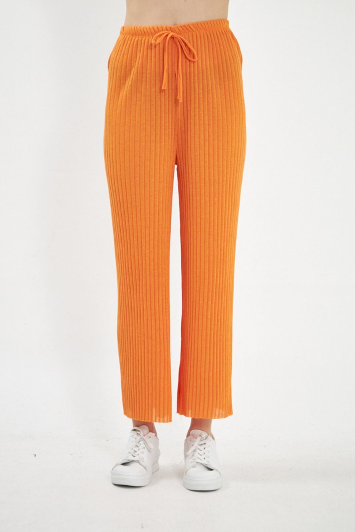 Women's Orange Waist Rugged Triko Pants ARM-22K105002