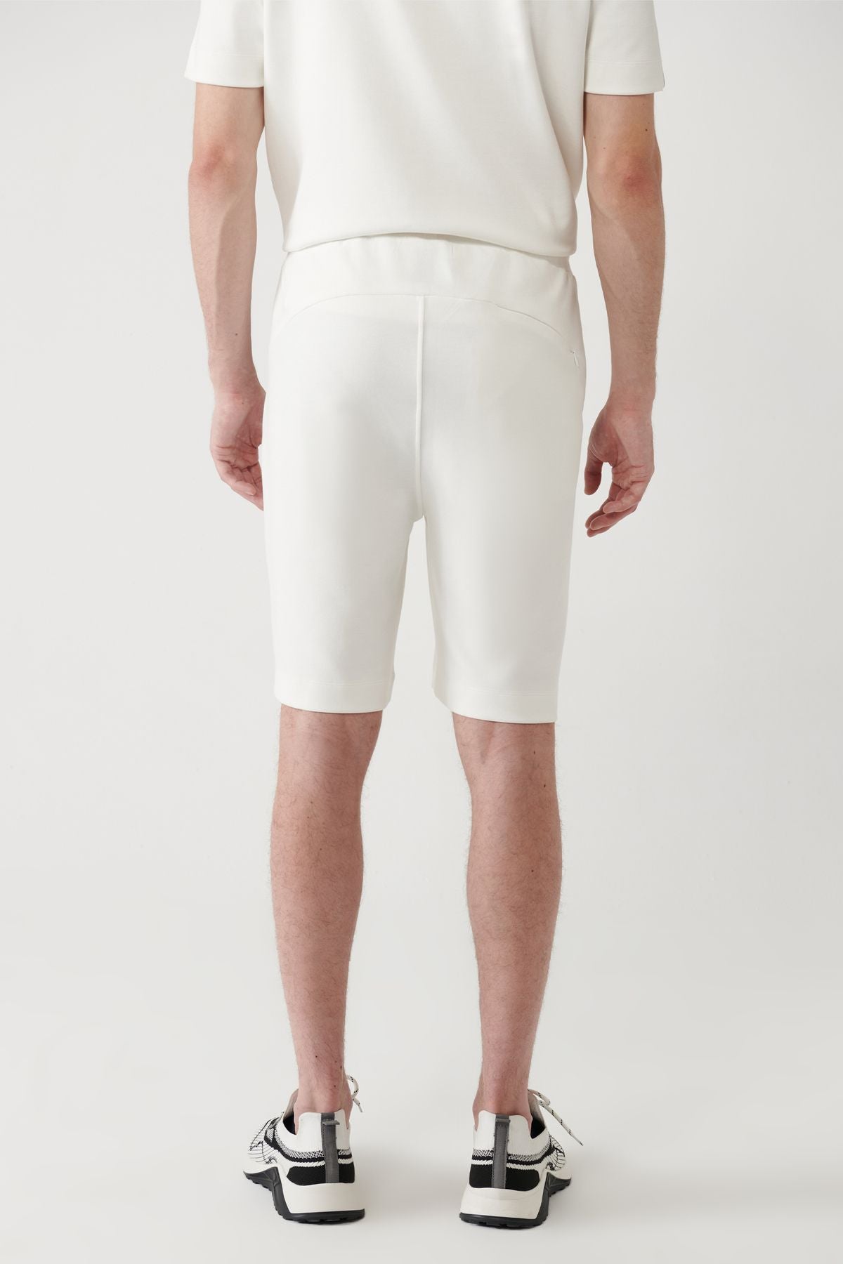 Men's White Side Pocket Printed Soft Touch shorts A41y3645