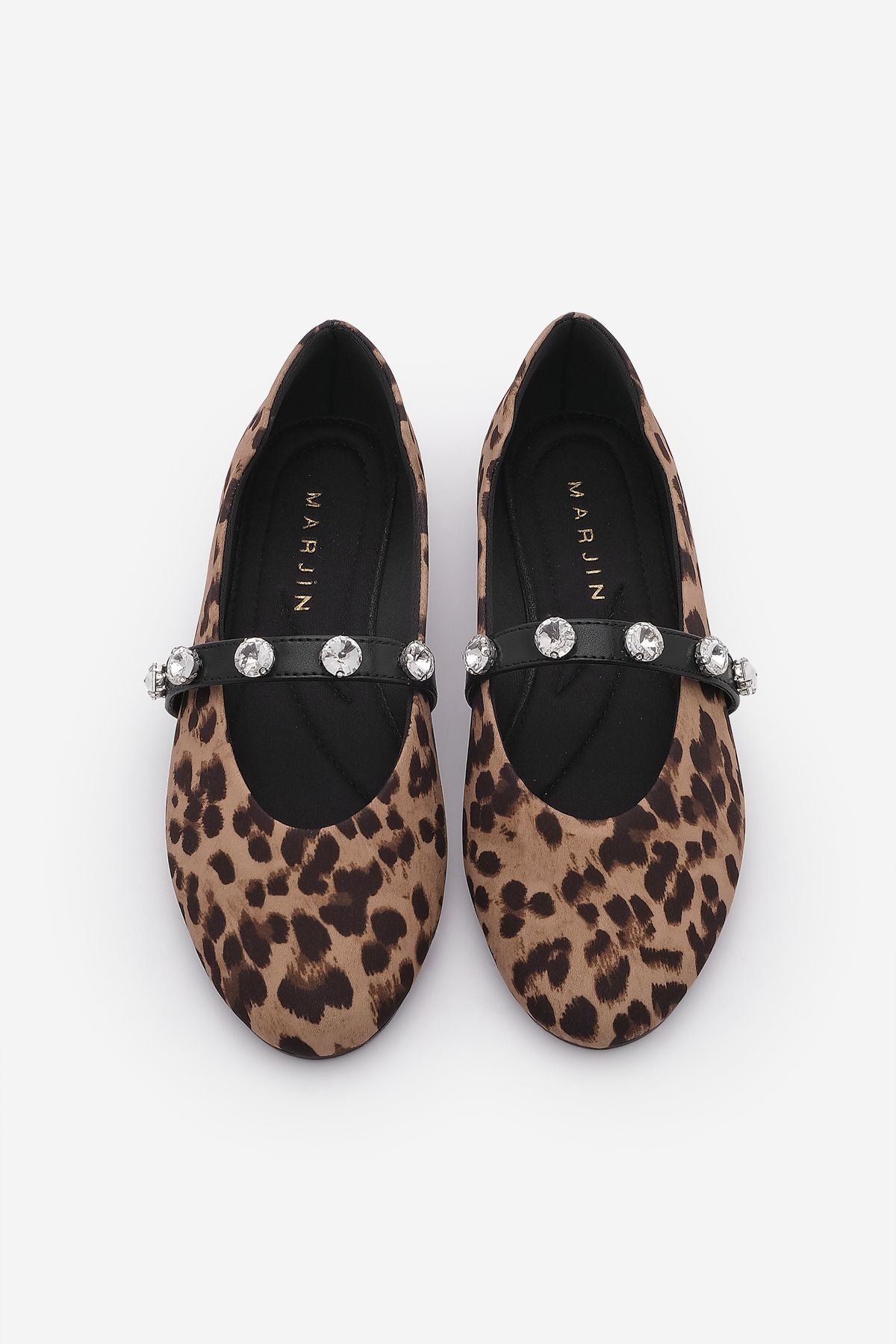 Women's Banded Stone Leopard Patterned Babet Kiyas Leopard