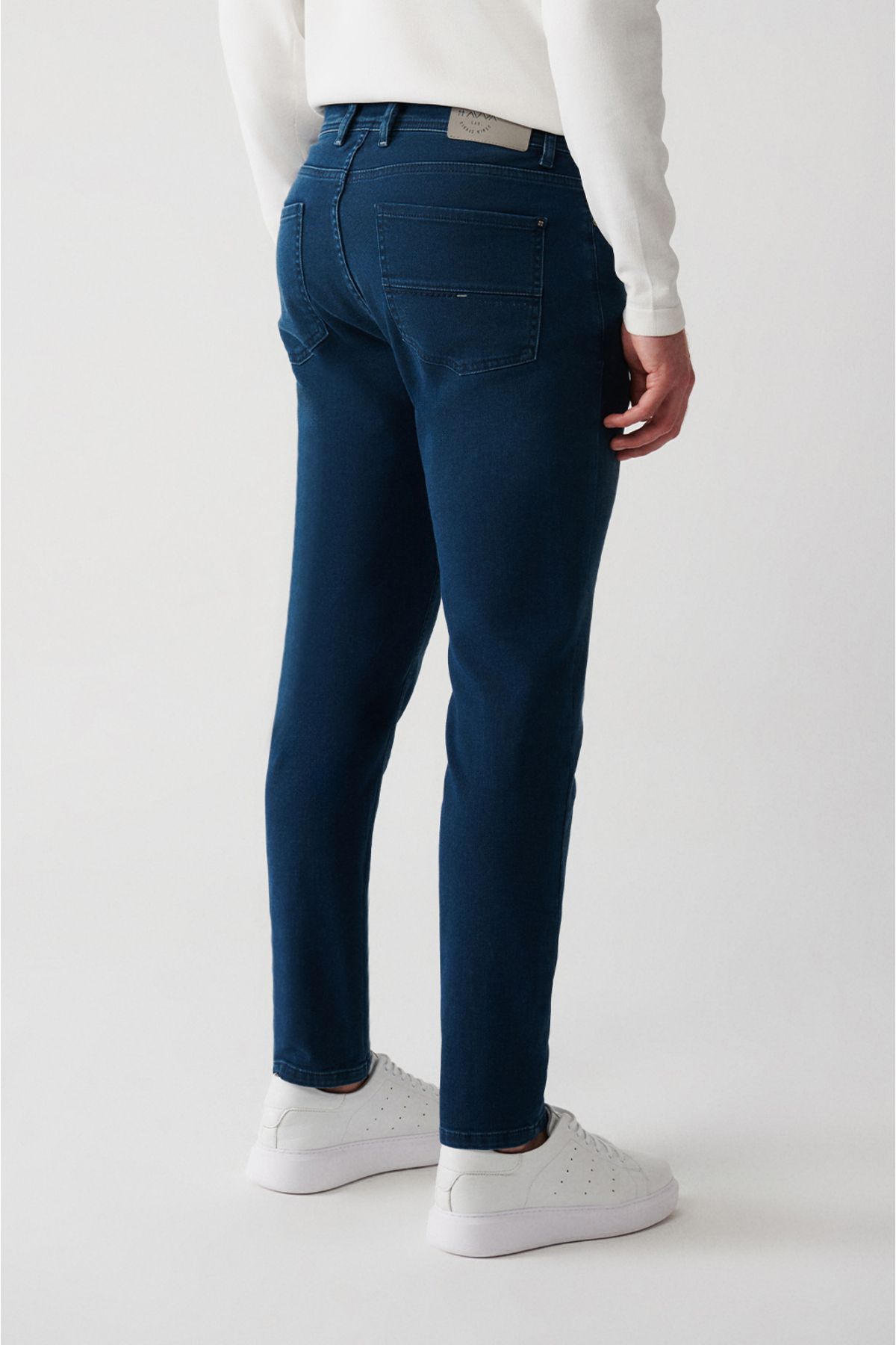 Men's Indigo Obedness Washing Flexible Jean Pants B003521
