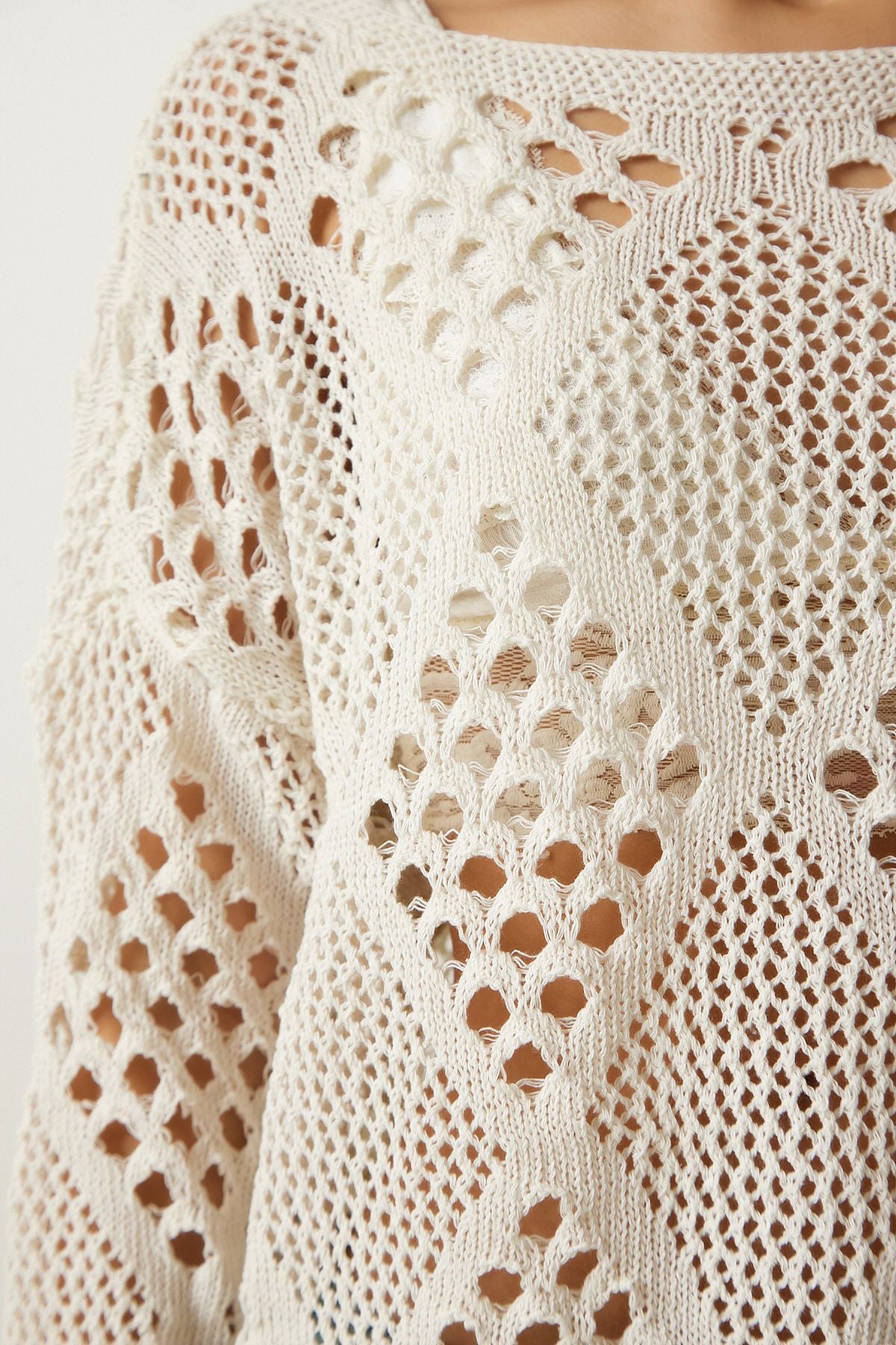 WOMEN ECRU OPTION KNOWING Sweater EW00006