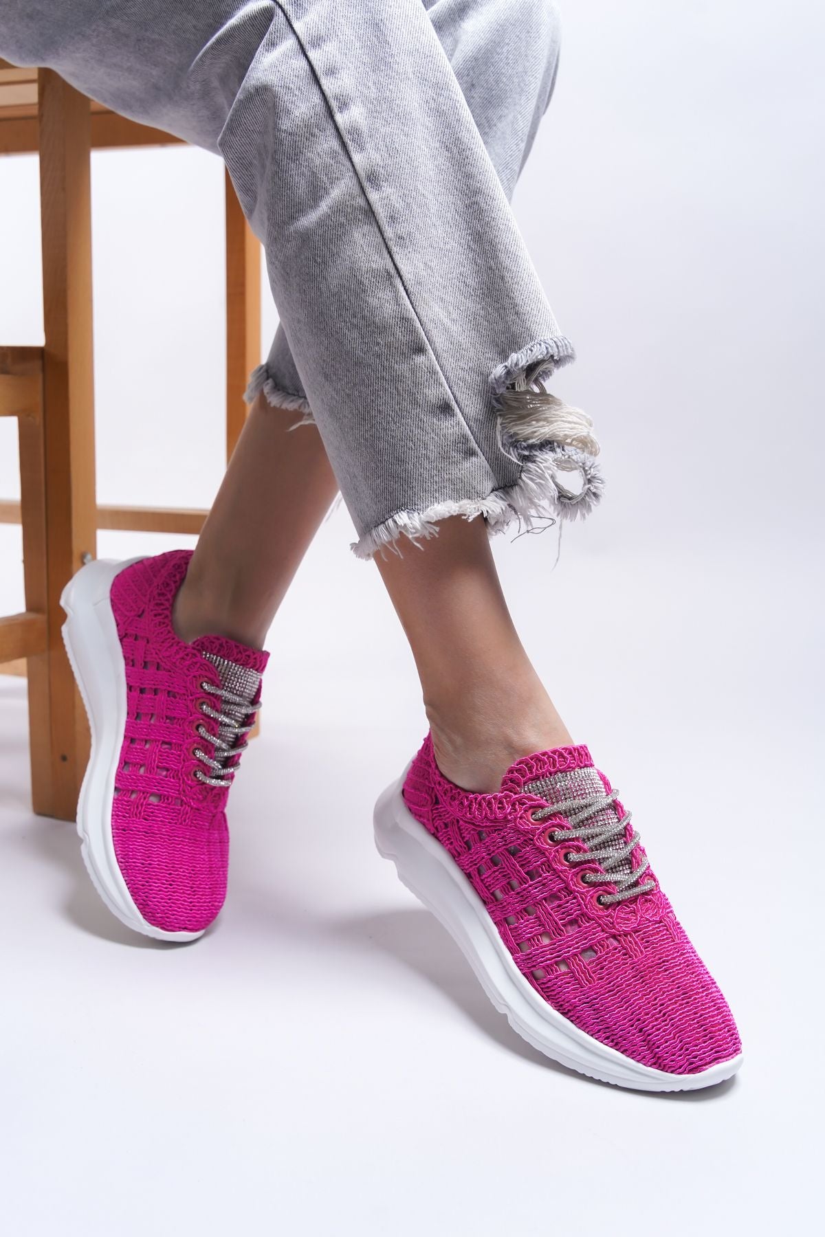 Thyyalin Woman Sneaker 0012151 Fuchsia