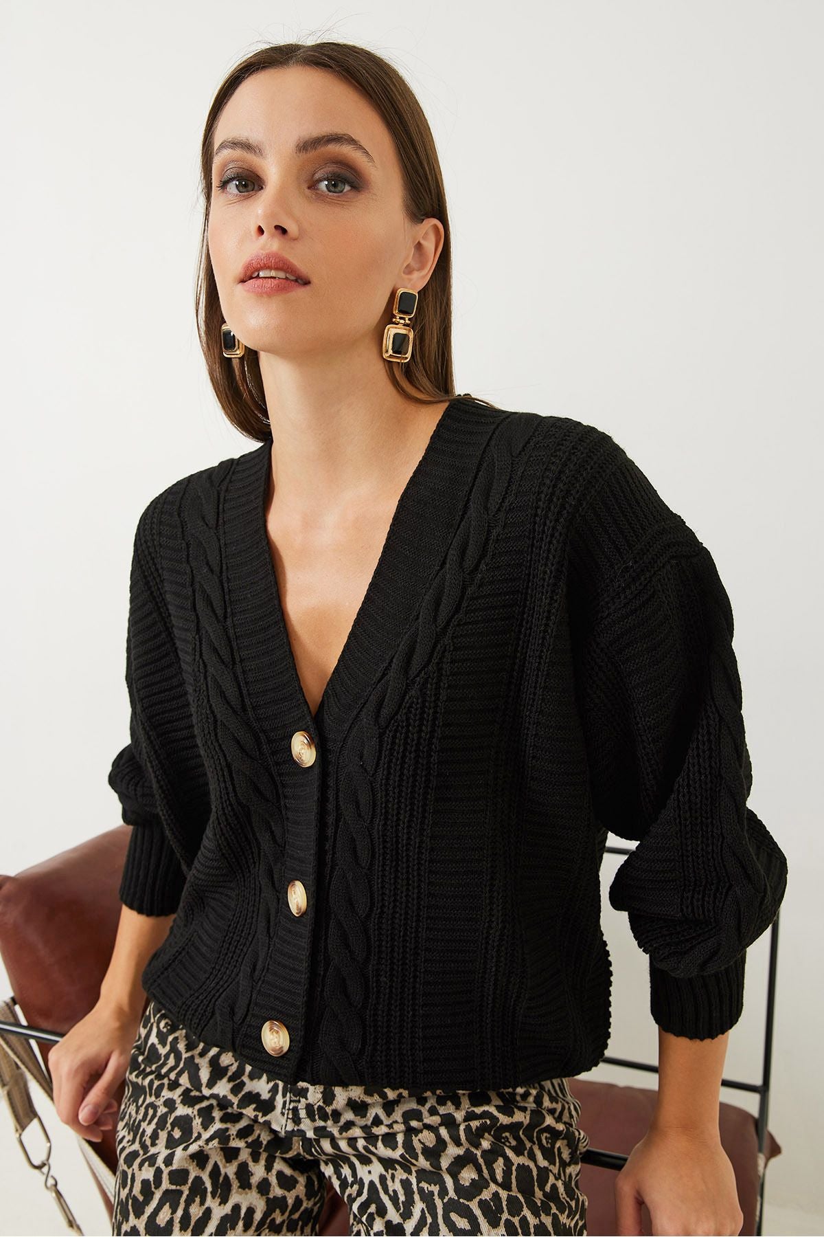 WOMEN'S BRAIN knitwear cardigan