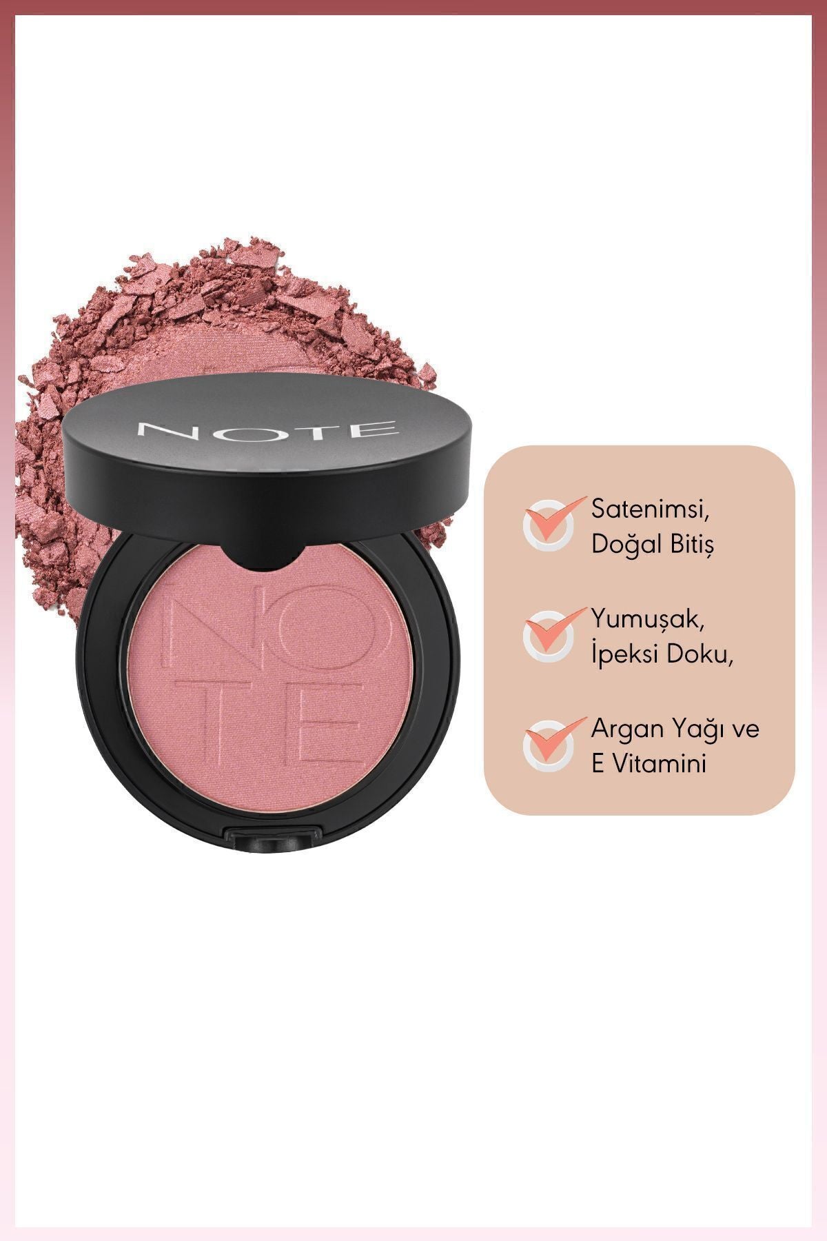 Luminous Silk Compact Blusher Toz Allık - 13 Deep Pink