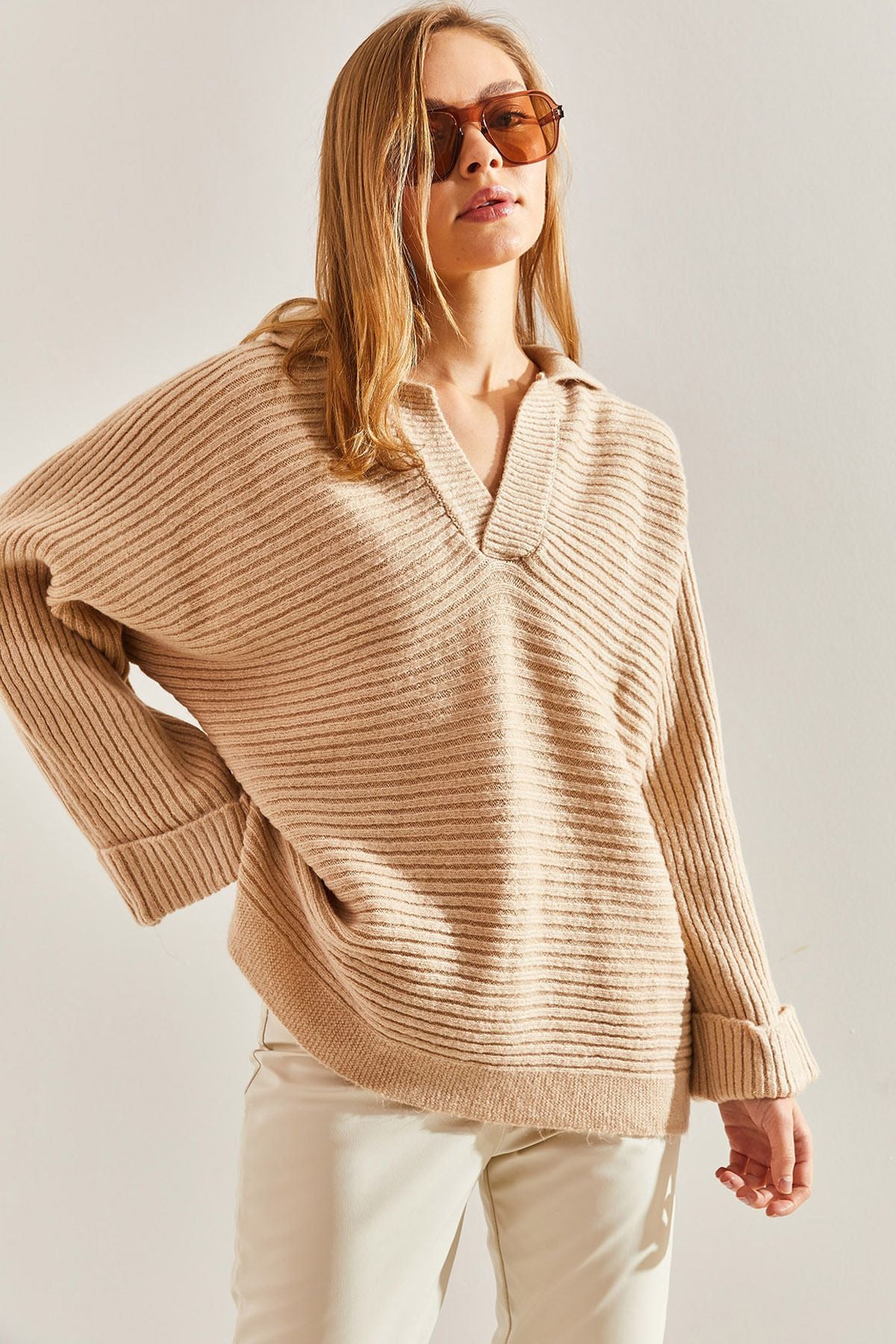 WOMEN'S SELF -FOLLOWED Eggy Knitwear Sweater