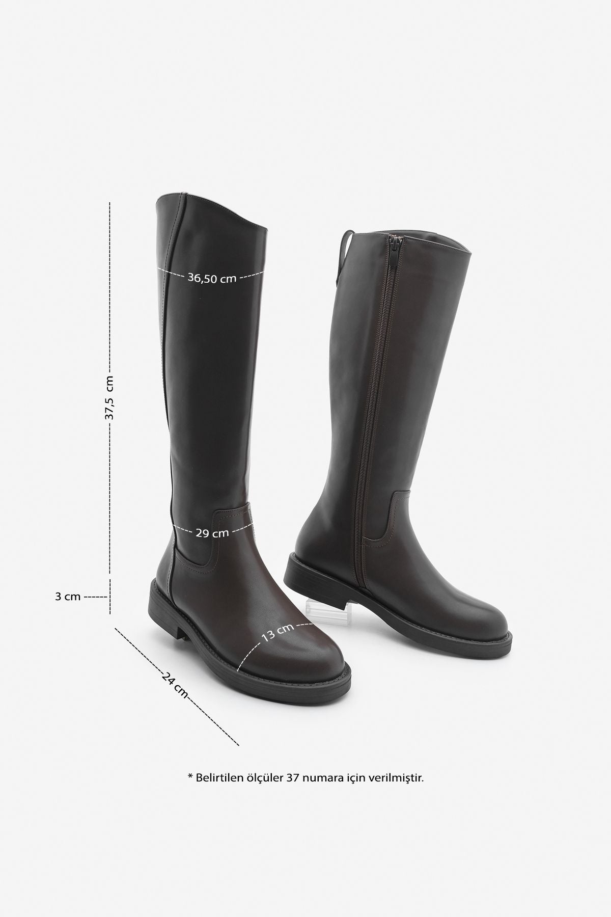 Women's Side Zipper Daily Boots Sirante Coffee