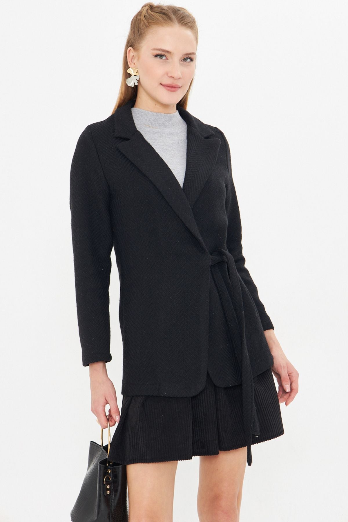 FISH-SIDE FISH SIDE FISH RIGHT PATTERN STAFF JACKET ARM-25K001074