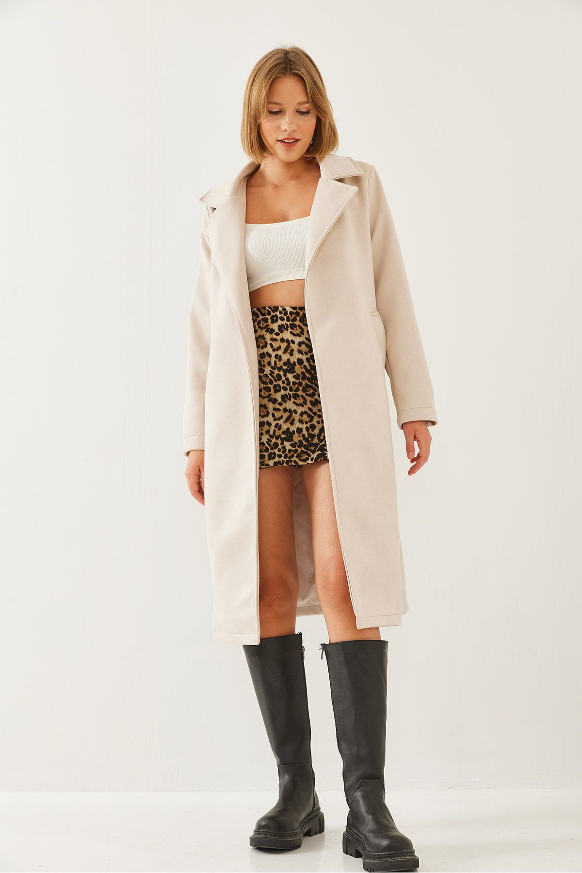 Female Belt Cruve Trench coat 2606 60451017