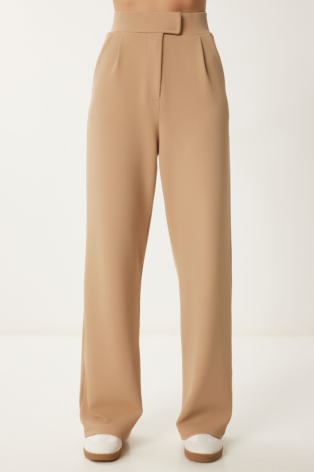Female Biscuit Waist Card Casual Woven Pants RV00150