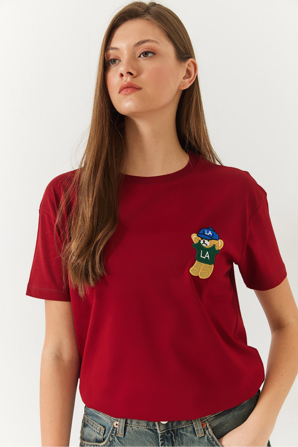 Women's Teddy Bear Printed Tshirt 60602007