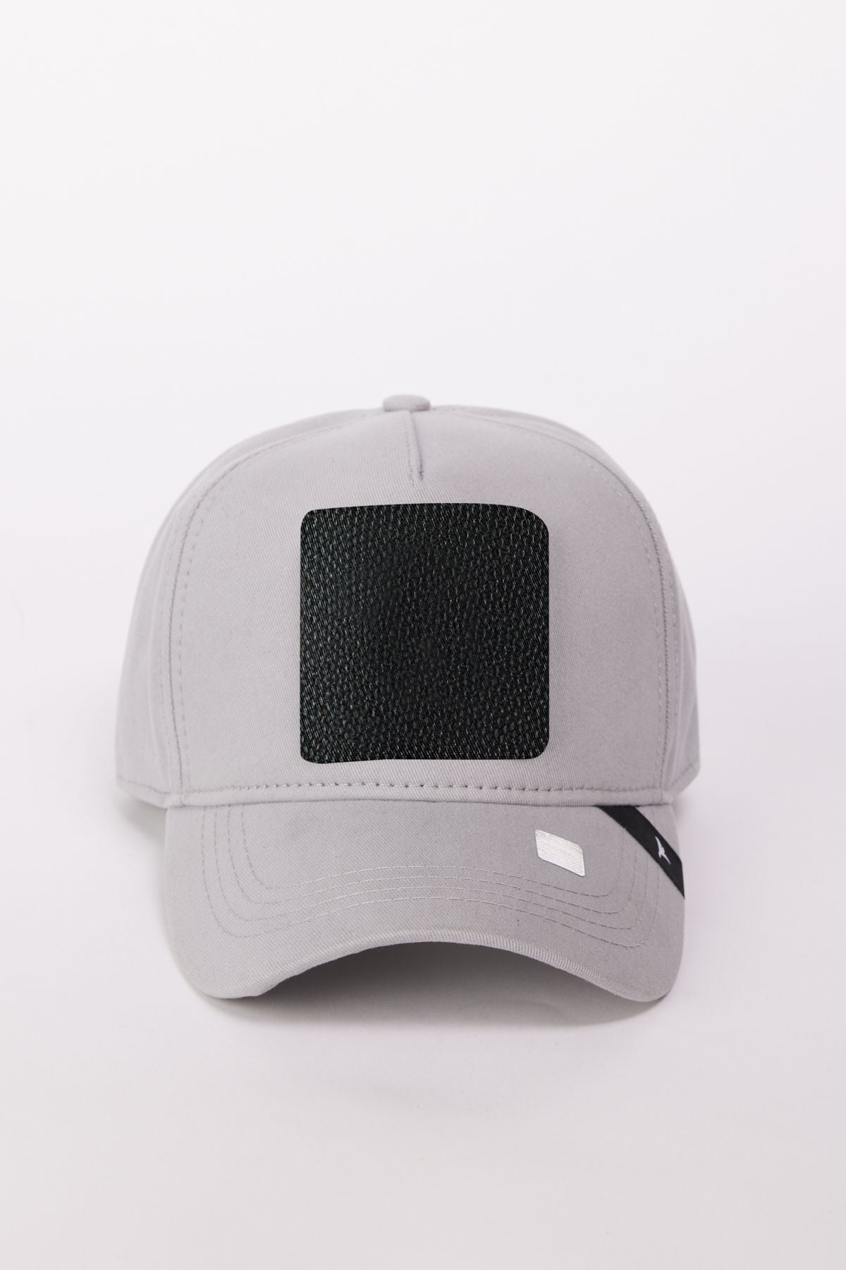 Men's Gray 100 %Cotton Changeable Hat with Sticker