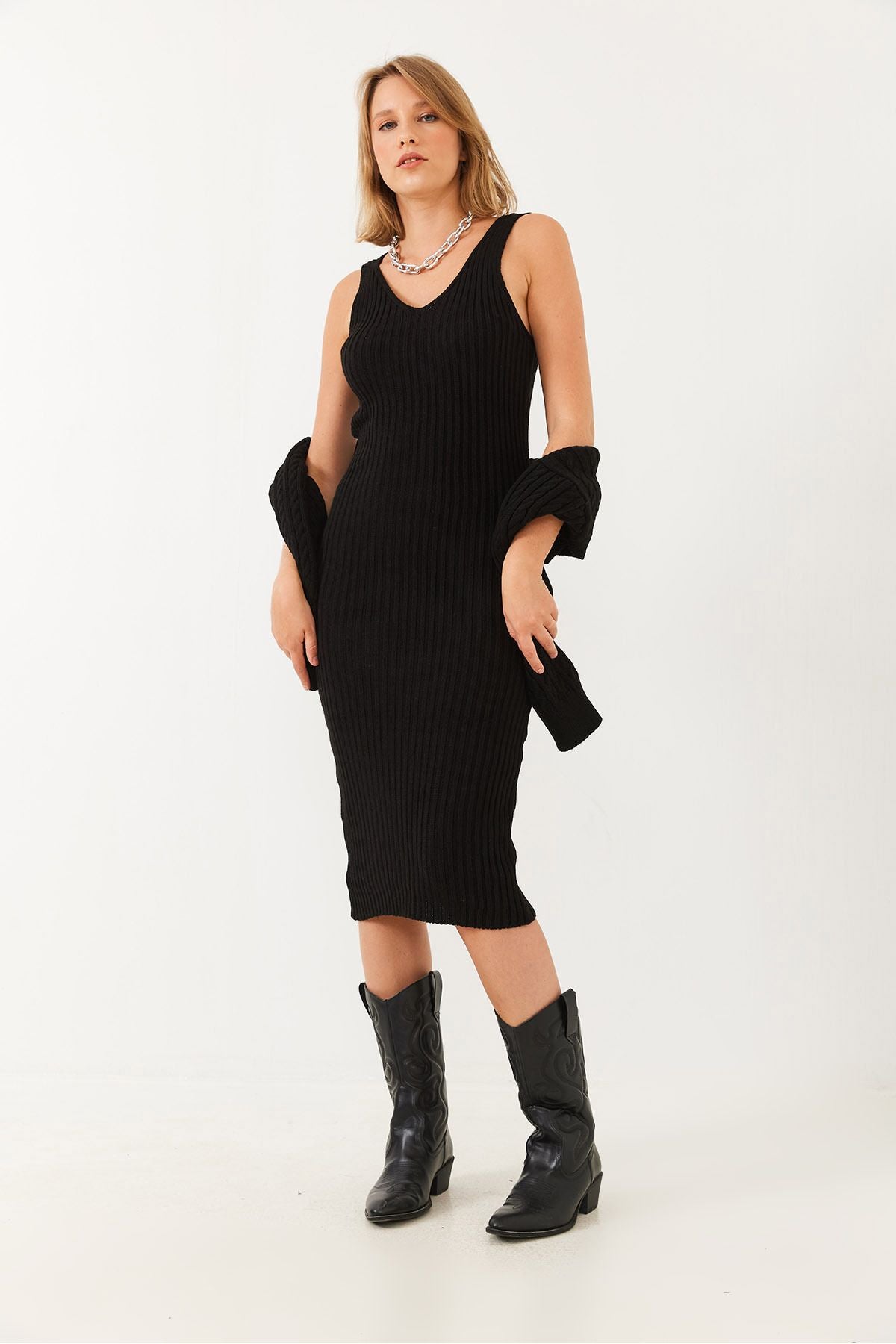 Women's Crop Knitwear Sweater Dress Lower Upper Team 60251816