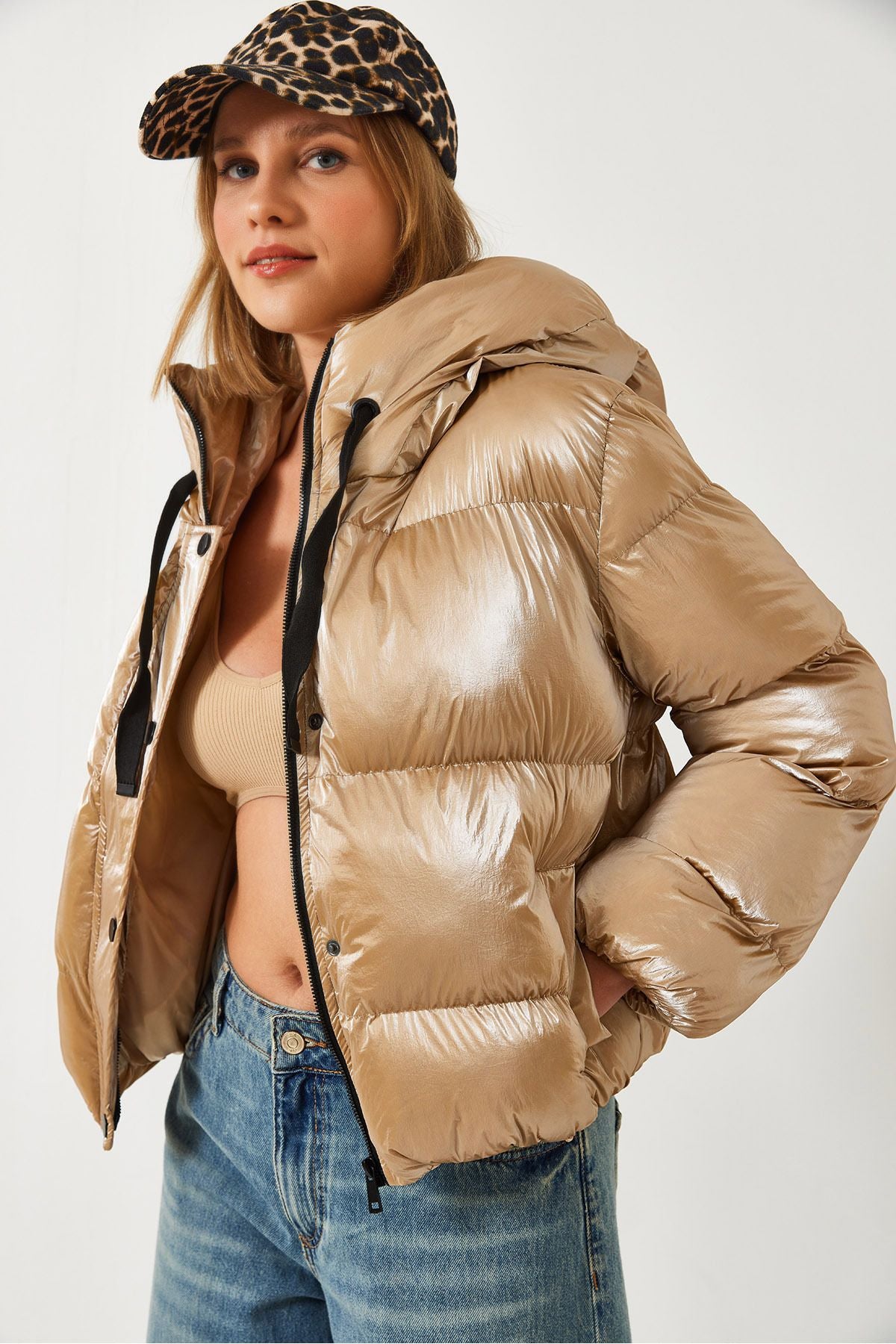 Women Hopping Chine Inflatable Coat 2372 60351316