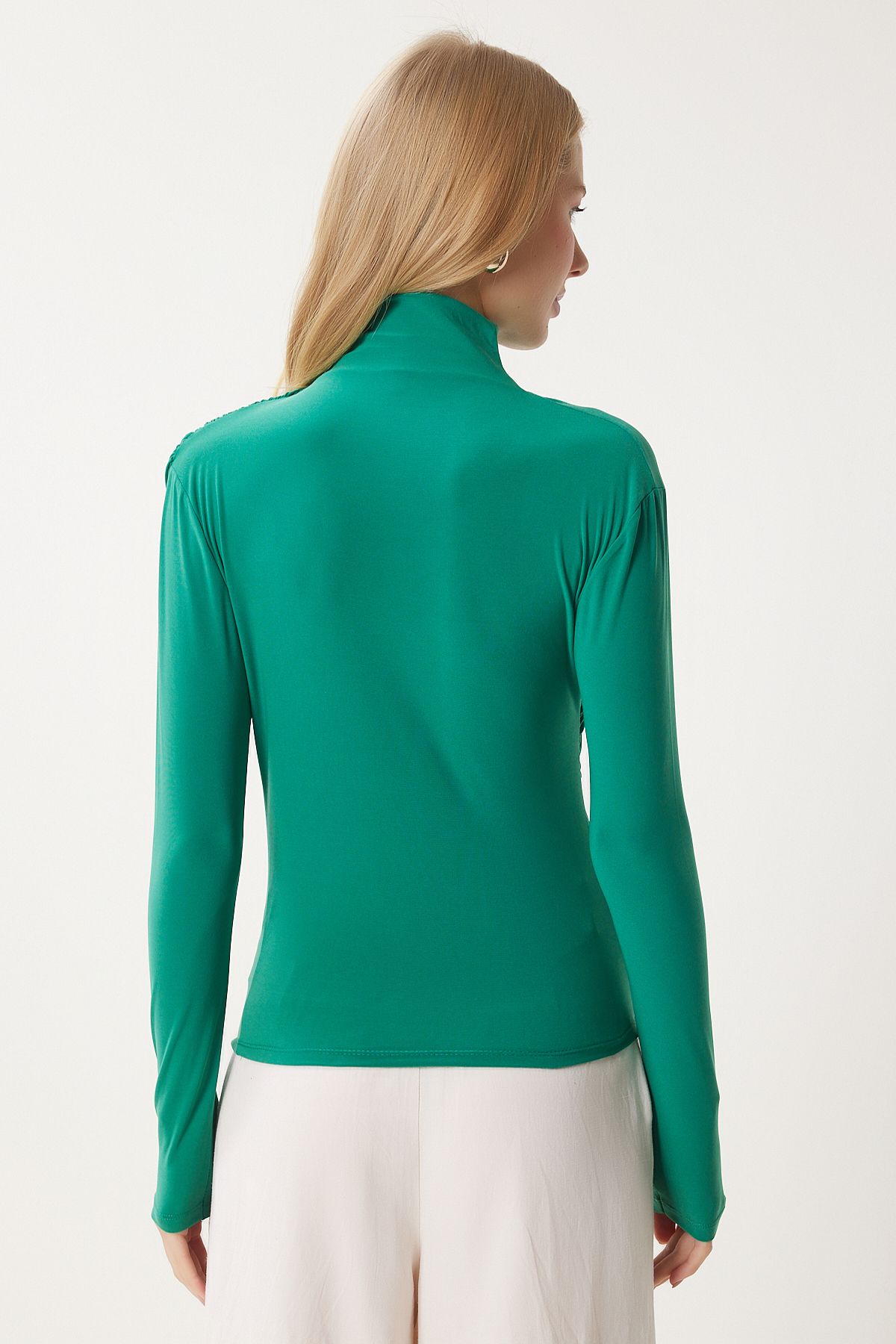 WOMEN'S VIEW GREEN SHIRT DETAILED SED BOOK SANDY BLIP FF00135