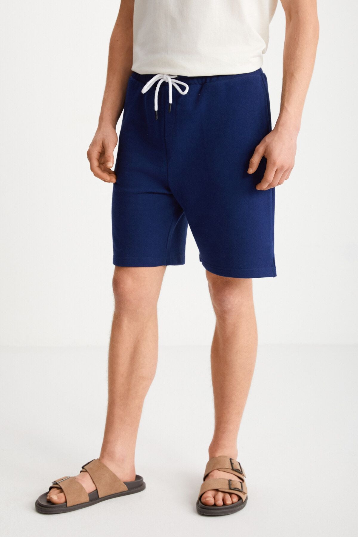 Uncertain Men's Comfort Fit Navy blue shorts & Bermuda