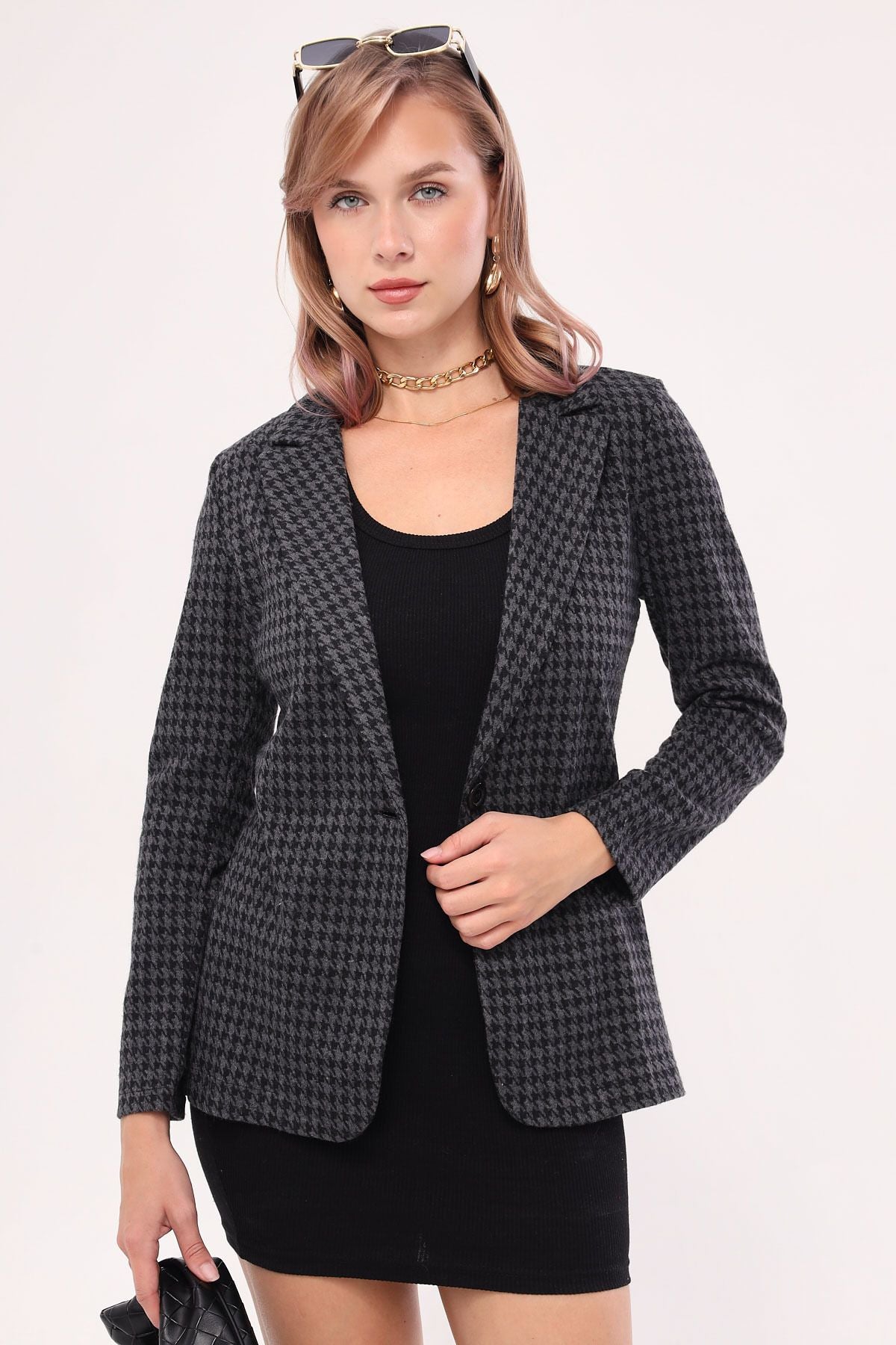 WOMEN'S SMOKE KAZAYA PATK SINGLE buttoned jacket ARM-20K001121