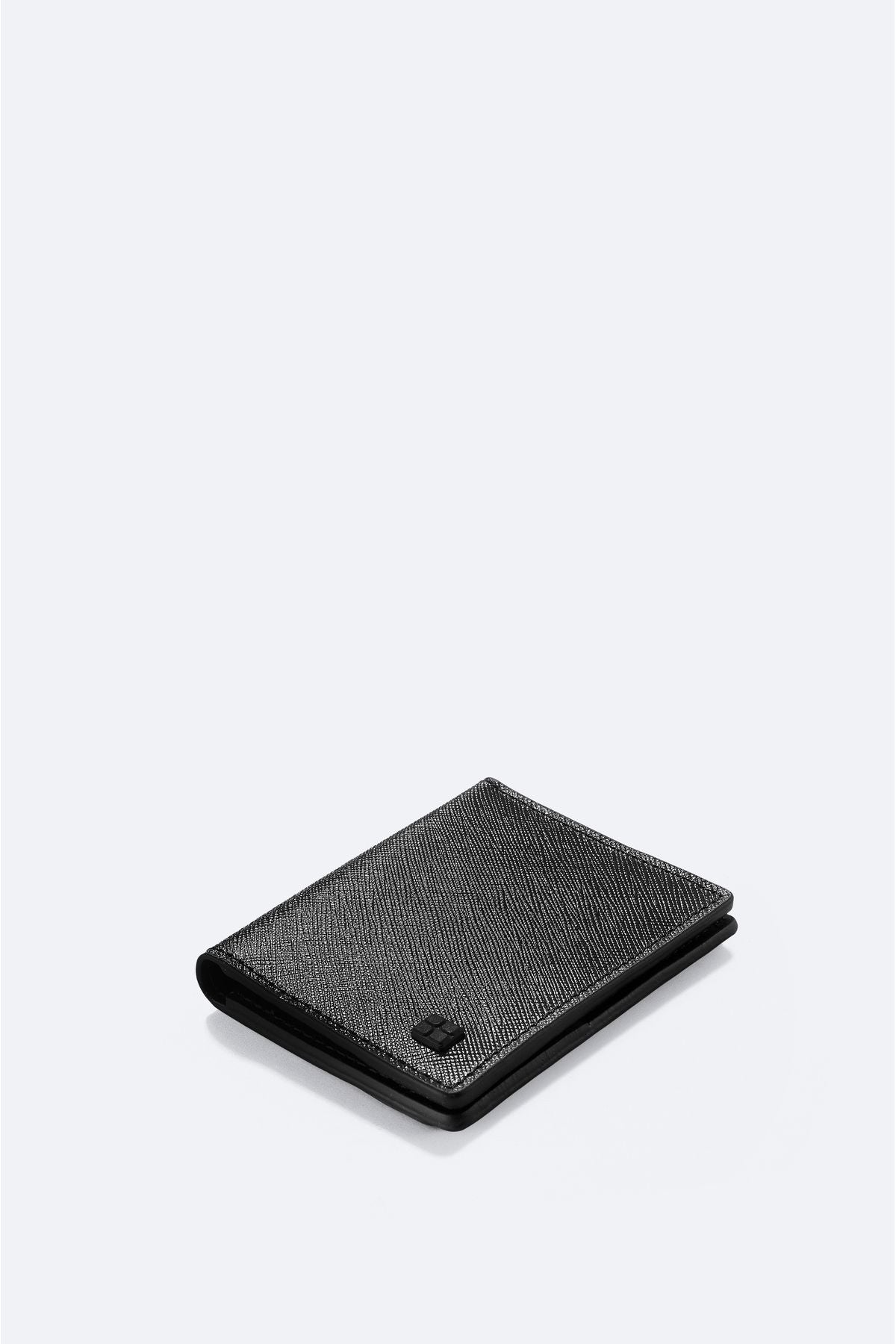 Men's black gift box 100 %leather wallet B009562
