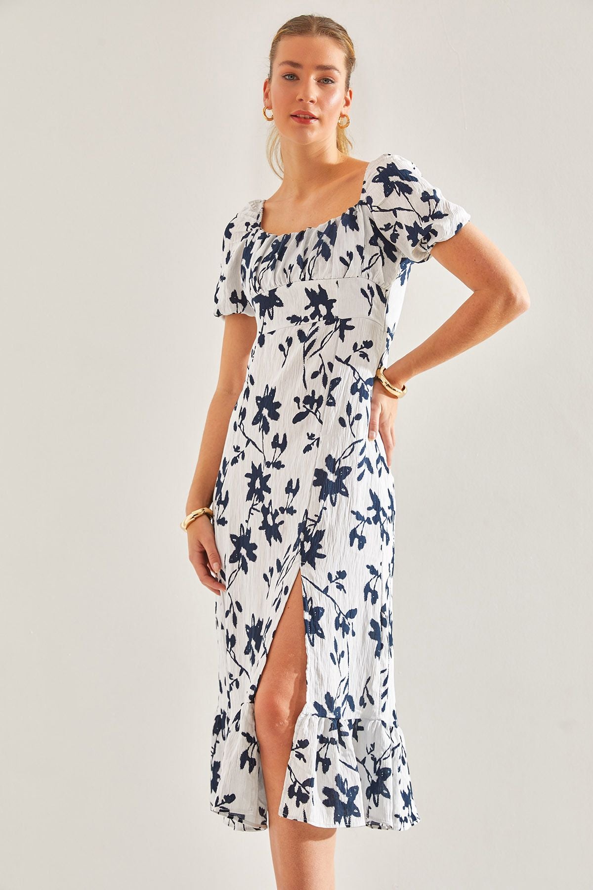 Woman Flower Patterned Dress 60181001